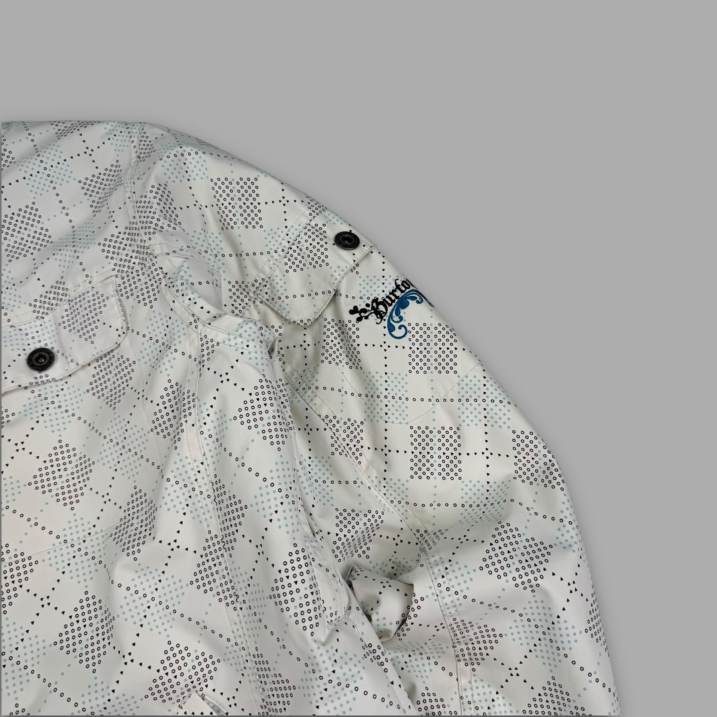 Burton 2000's technical vented monogram plaid ski jacket (L) wms