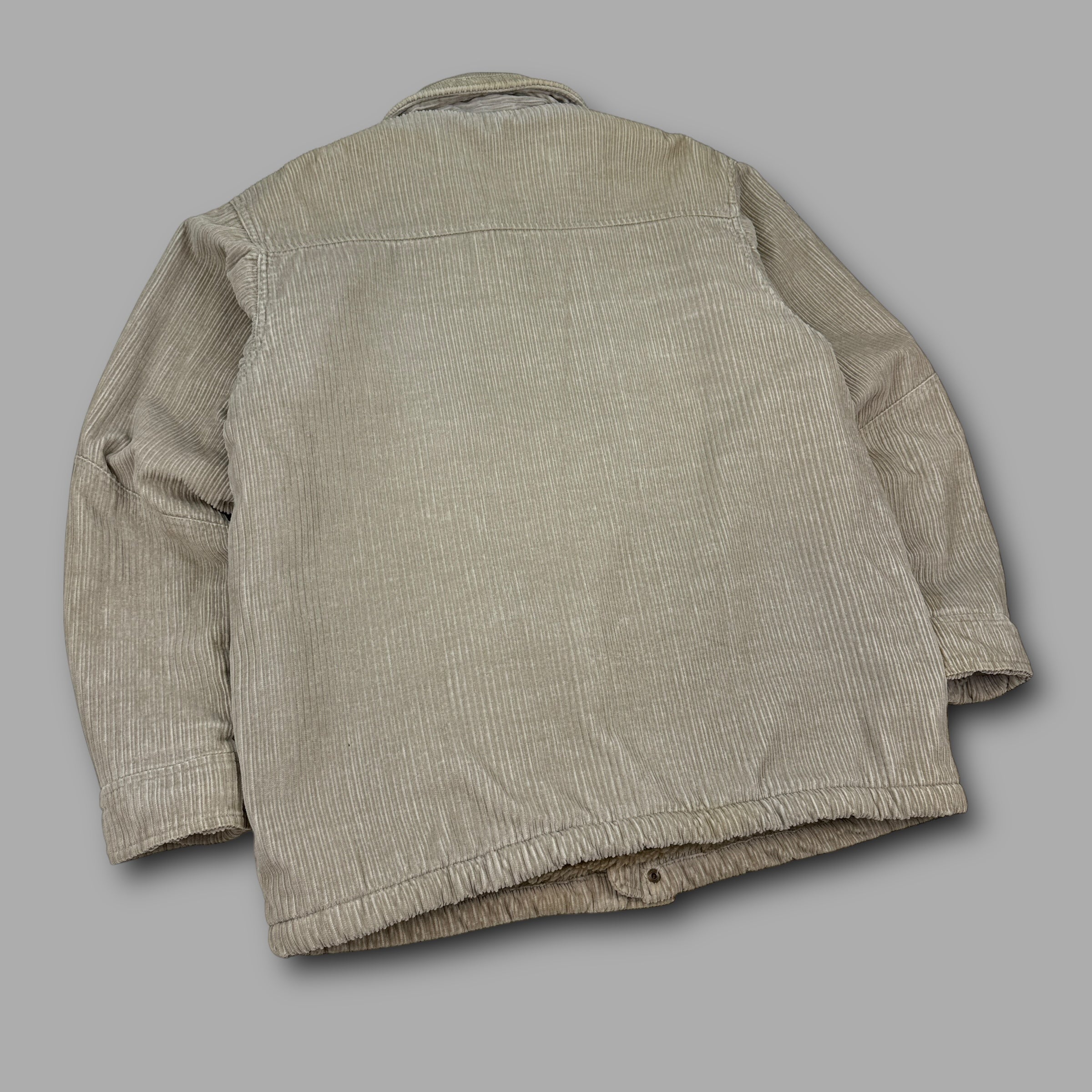 Quiksilver 2000's corduroy multi-pocket zip up jacket (M)