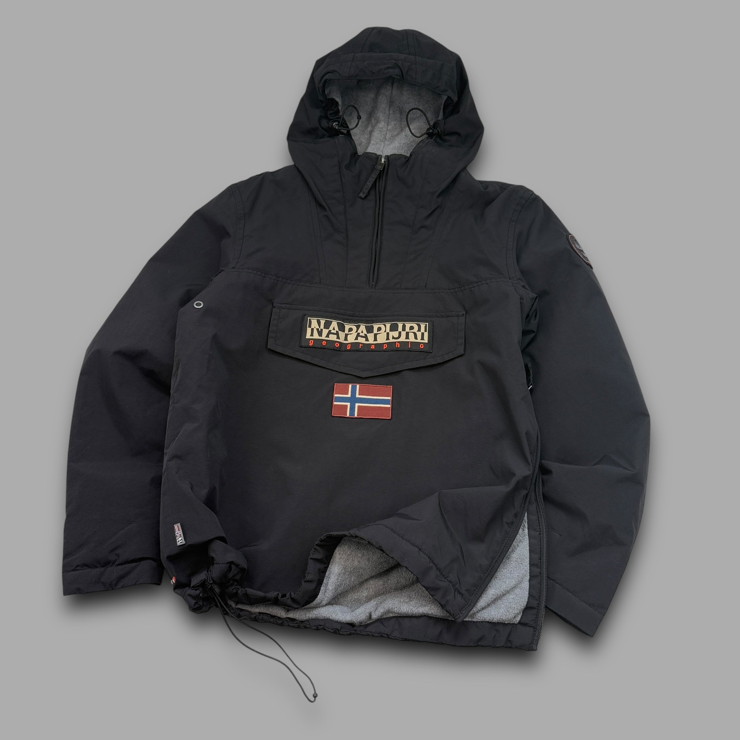 Napapijri 1/4 zip technical pullover softshell nylon windbreaker (S-M)