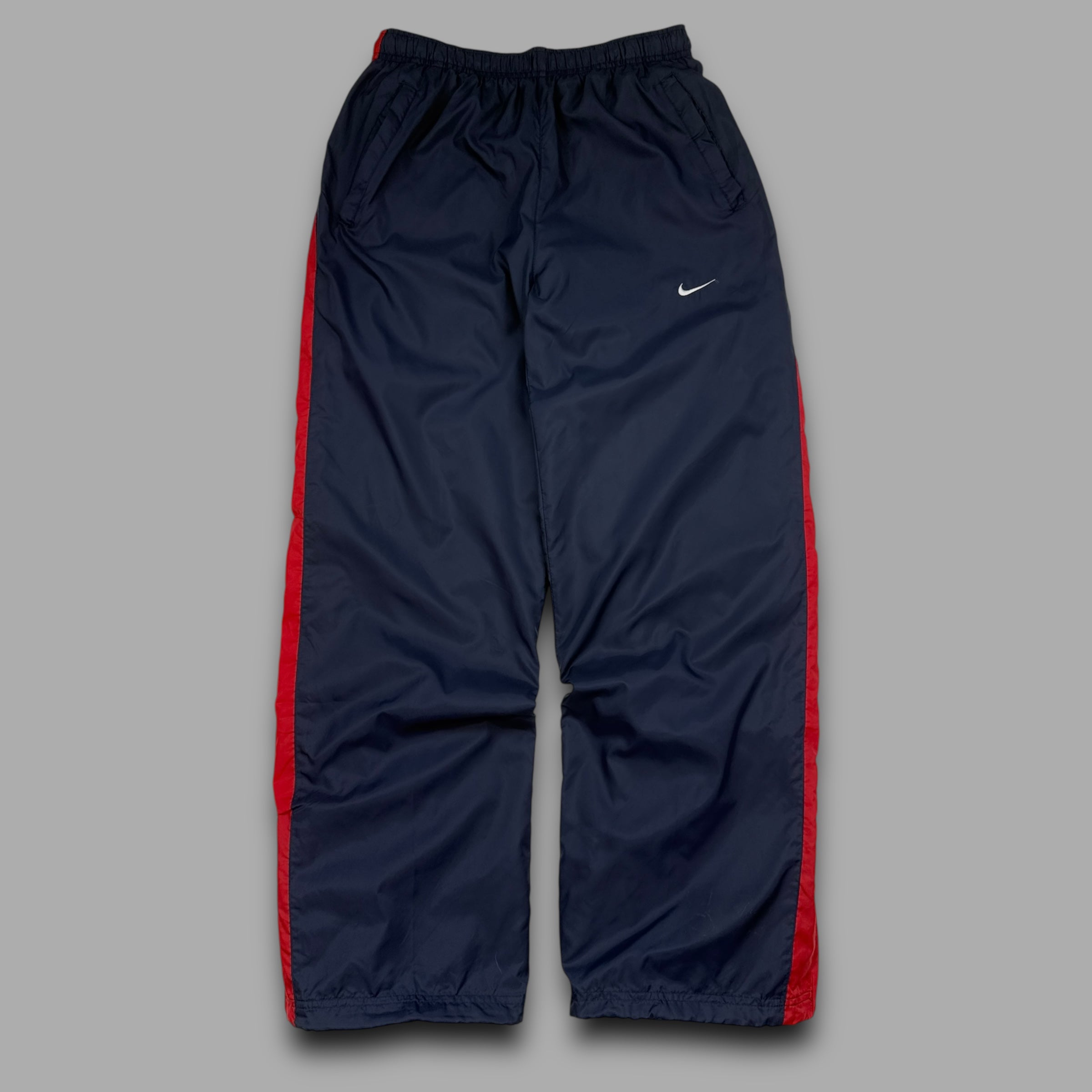 Nike 2000's baggy wide leg track bottoms (S)