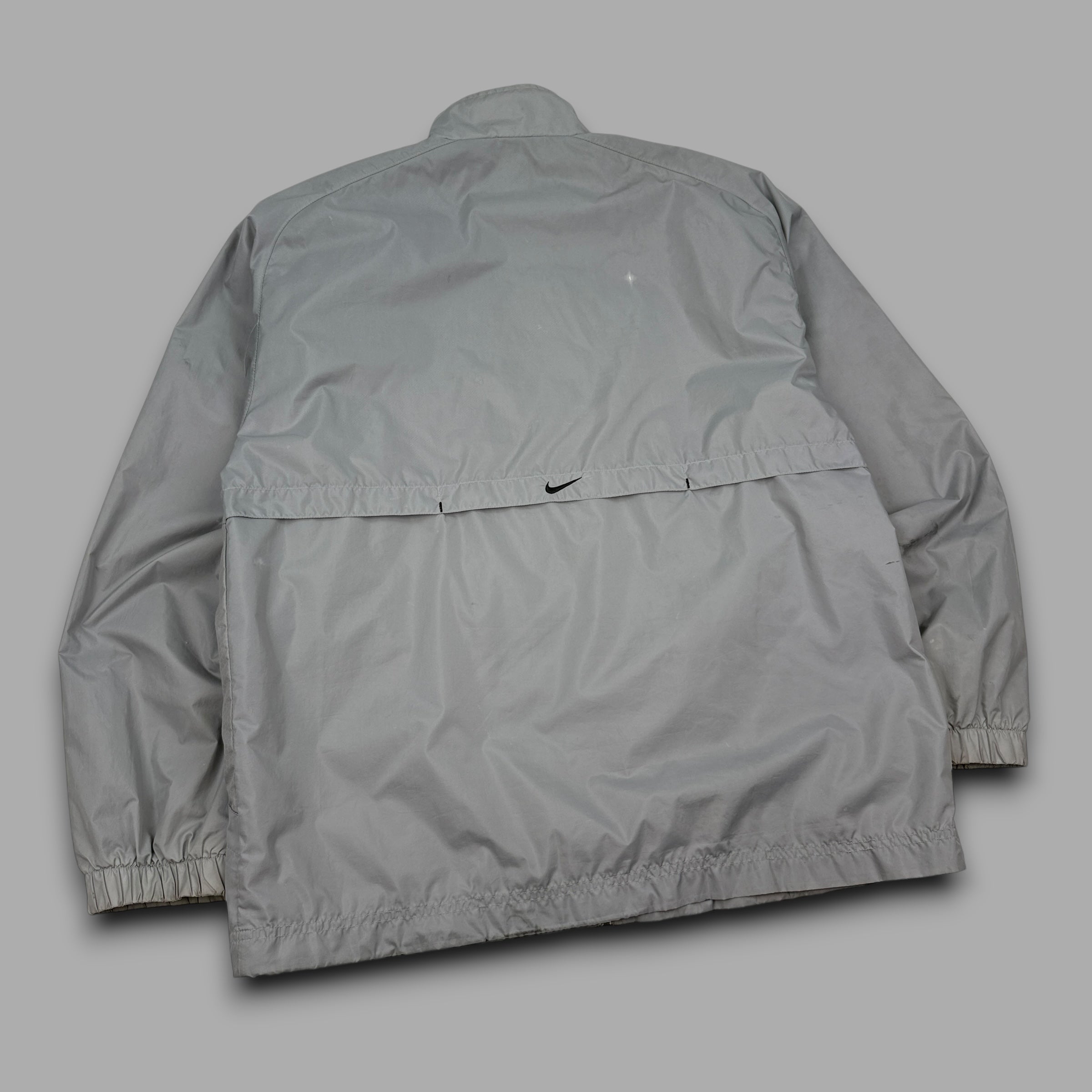 Nike 2000's technical panelled multi-pocket track jacket (M)