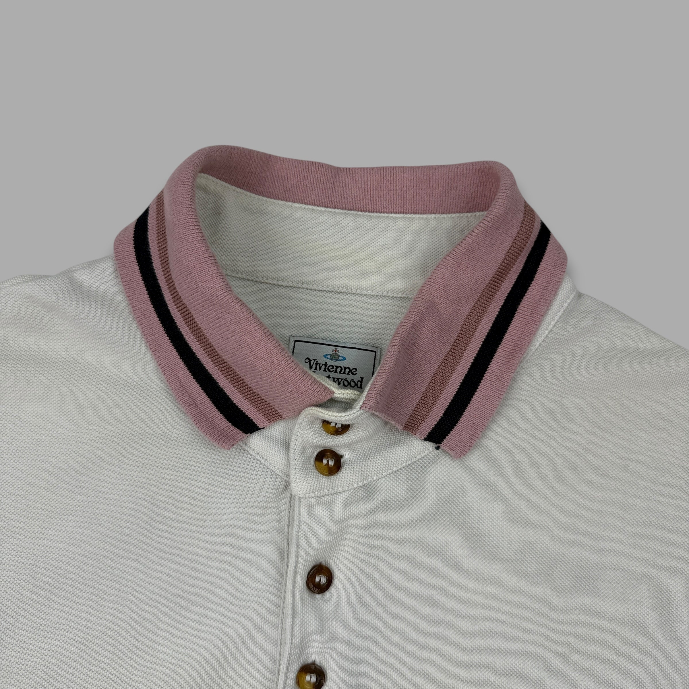 Vivienne Westwood 2000's embroidered polo shirt (L)