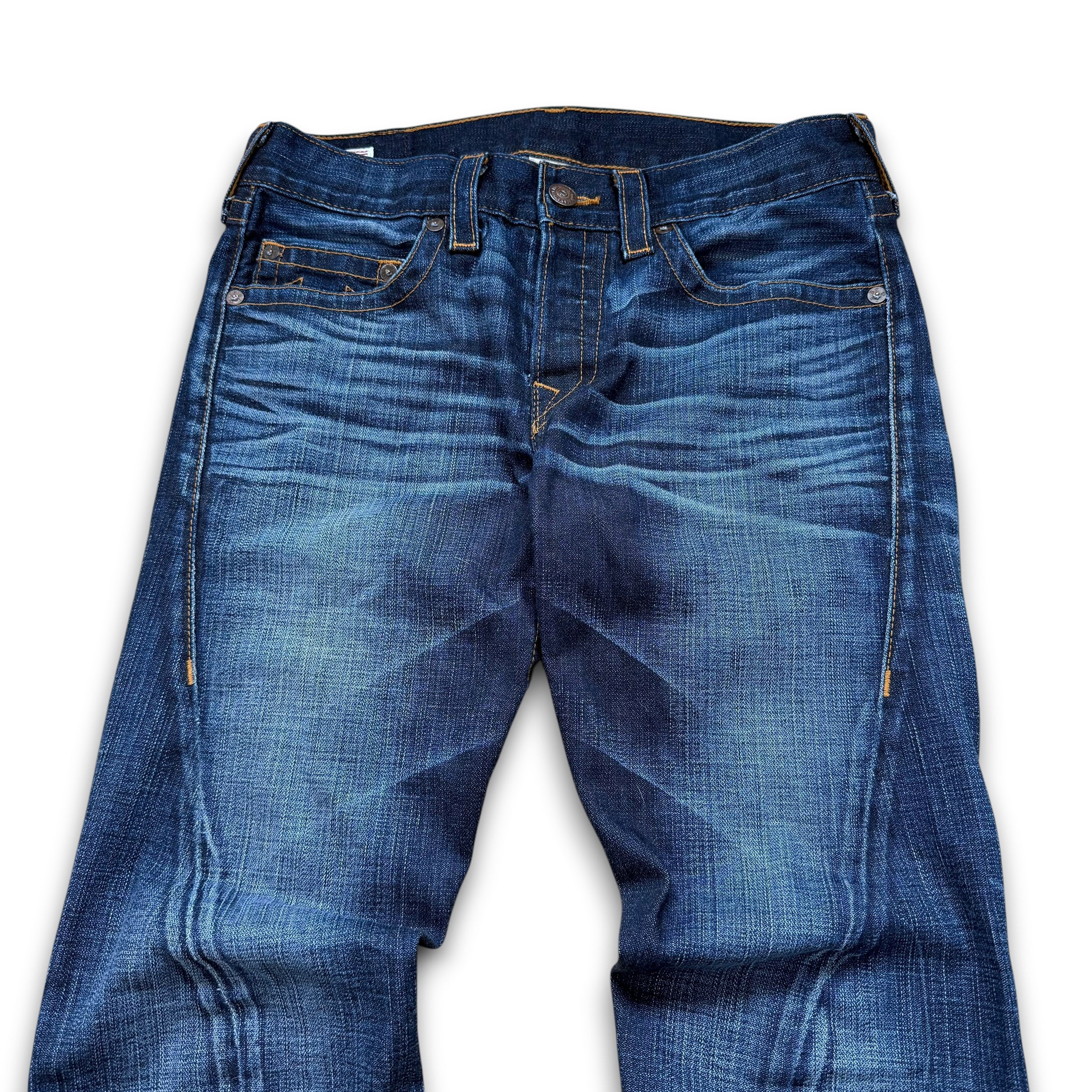 True religion 2000's twisted denim straight leg jeans (S)