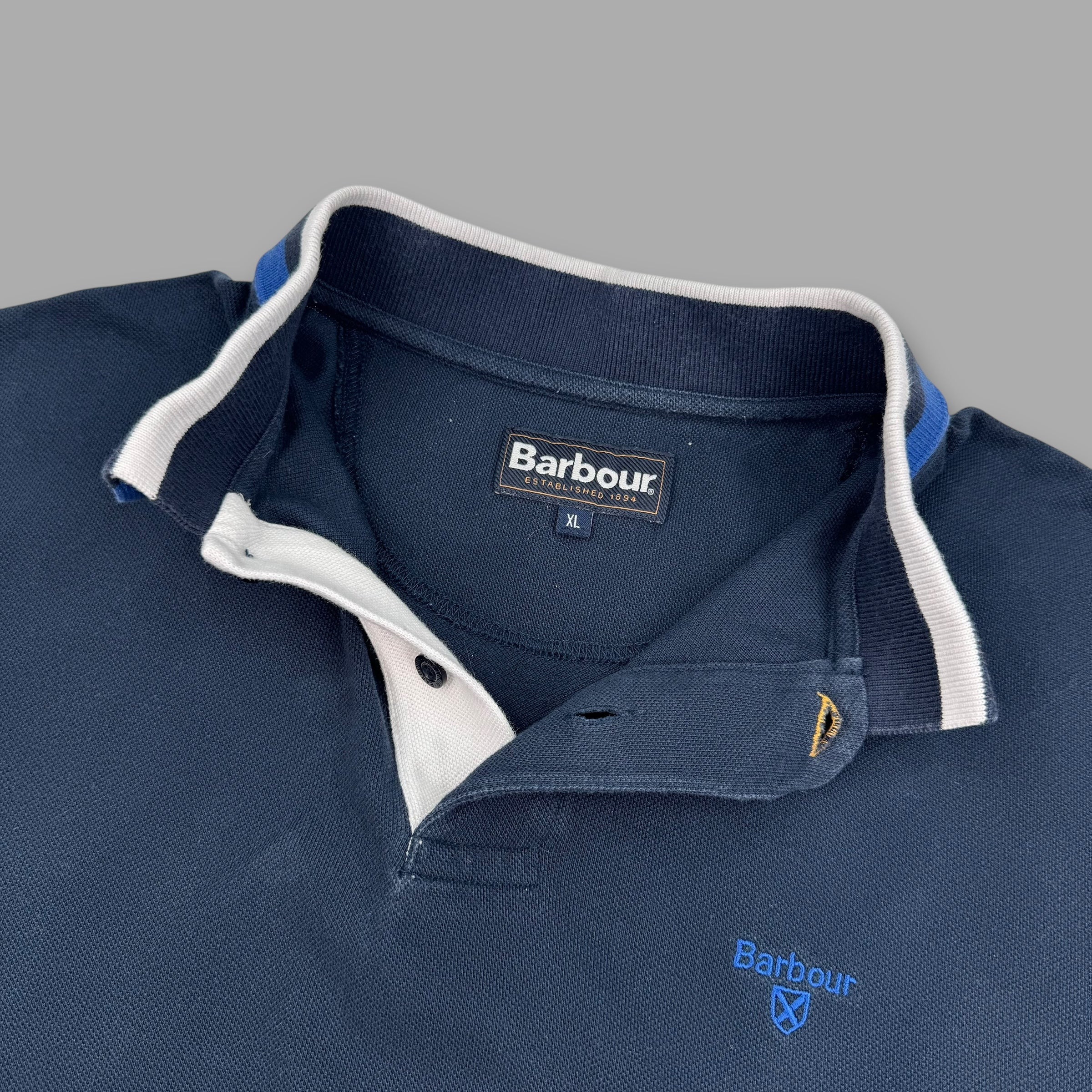 Barbour 2000's embroidered polo shirt (XL)