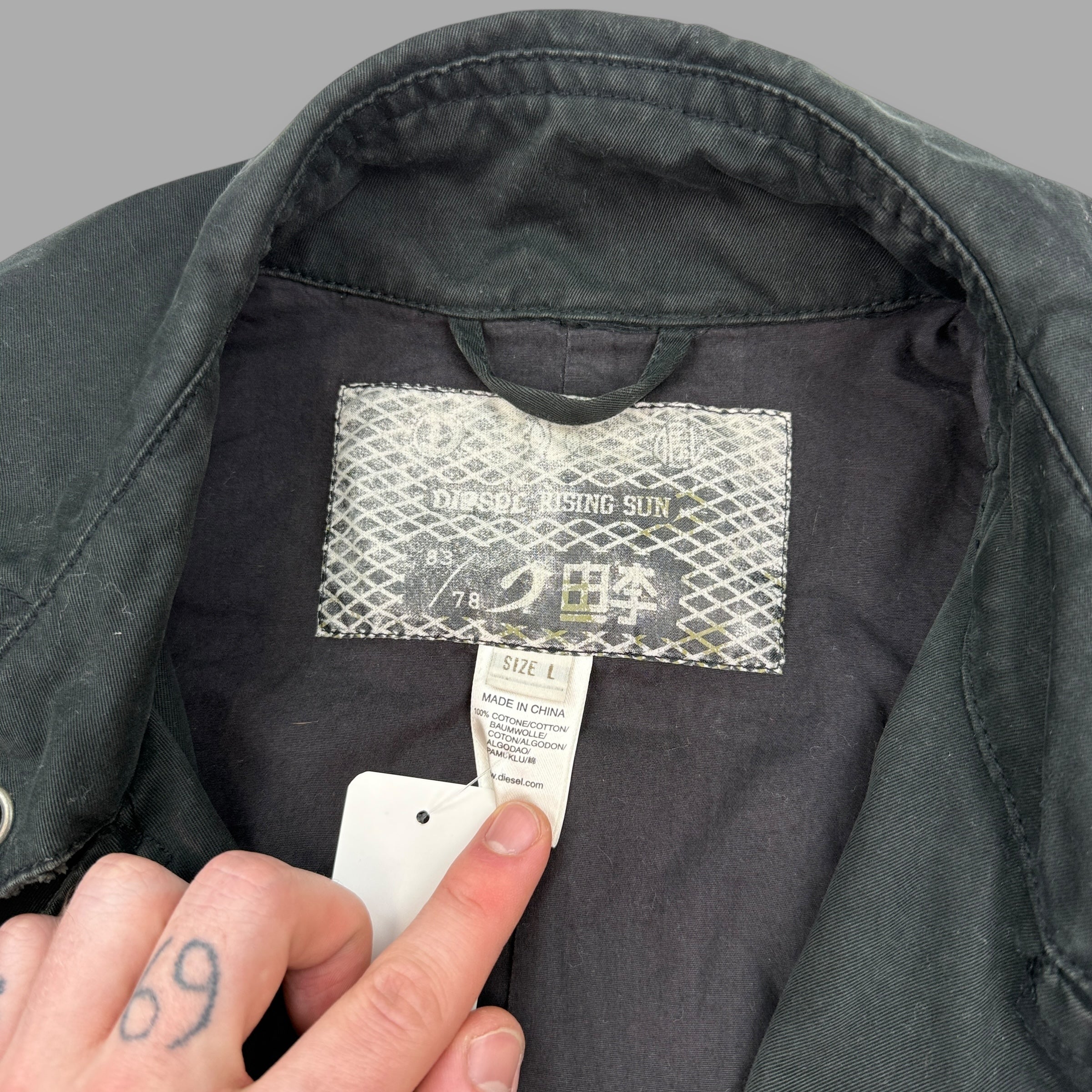 Diesel 2000's technical button closure blazer jacket (L) wms