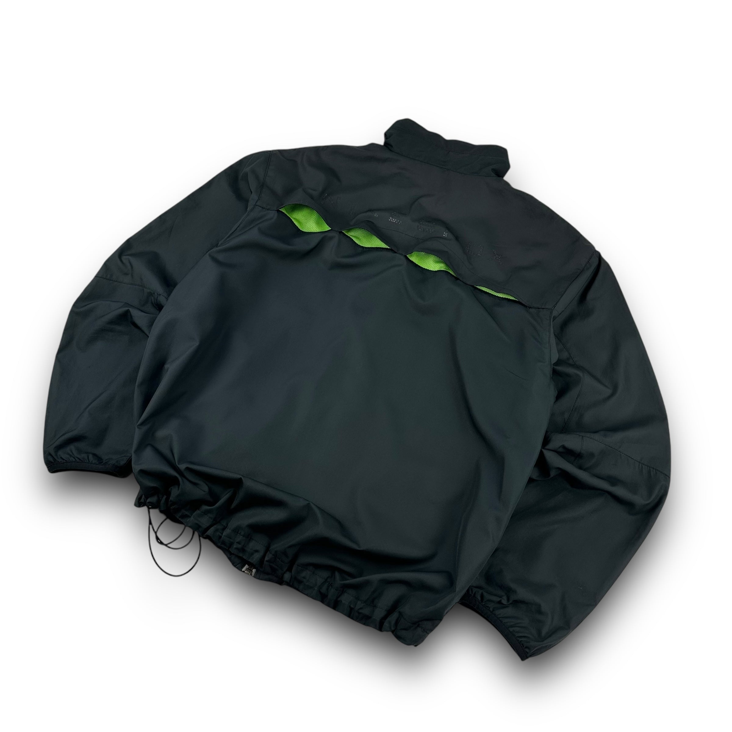 Nike shox 2000's technical neon paneled track jacket (S-M)