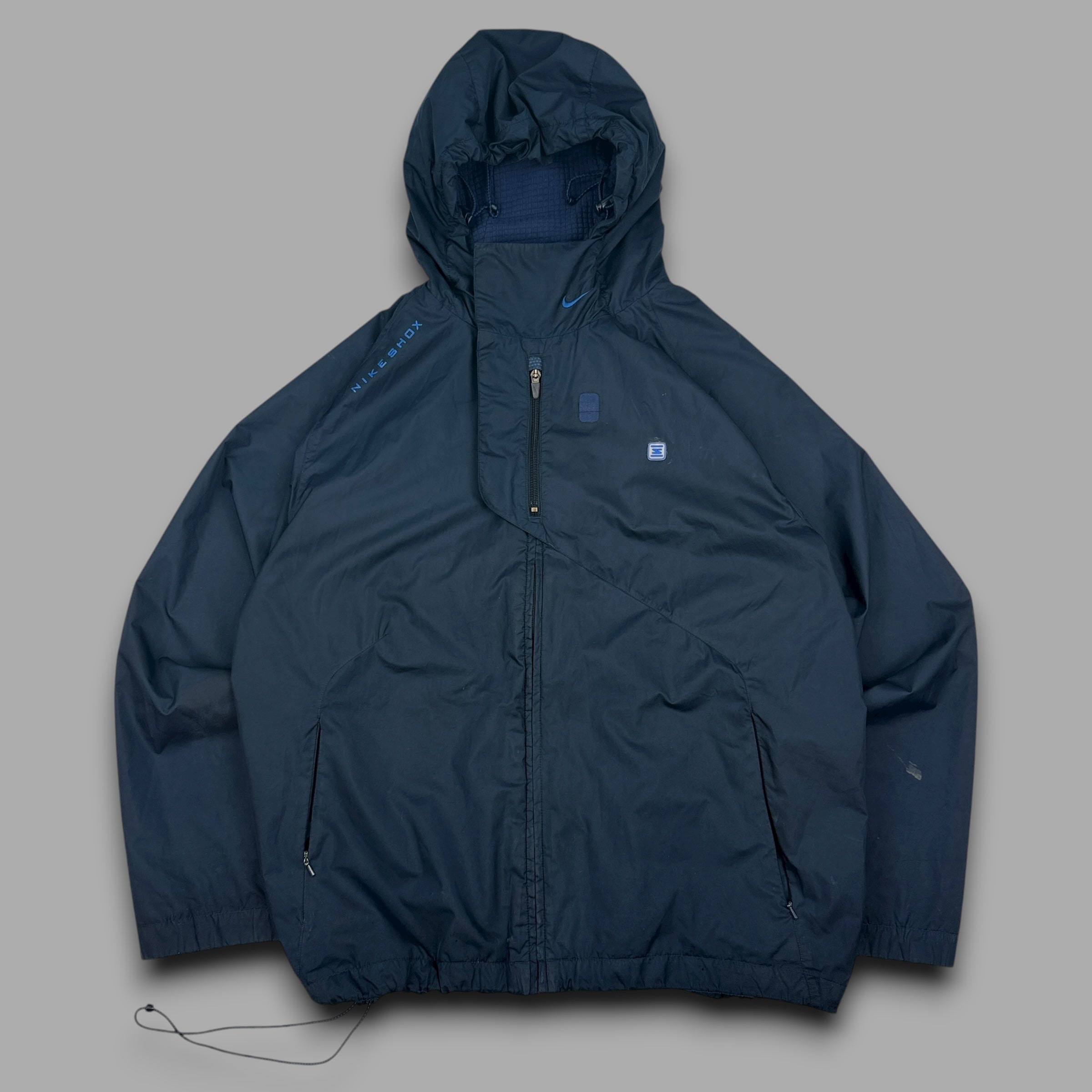 Nike shox 2000's technical zip up softshell jacket (L)