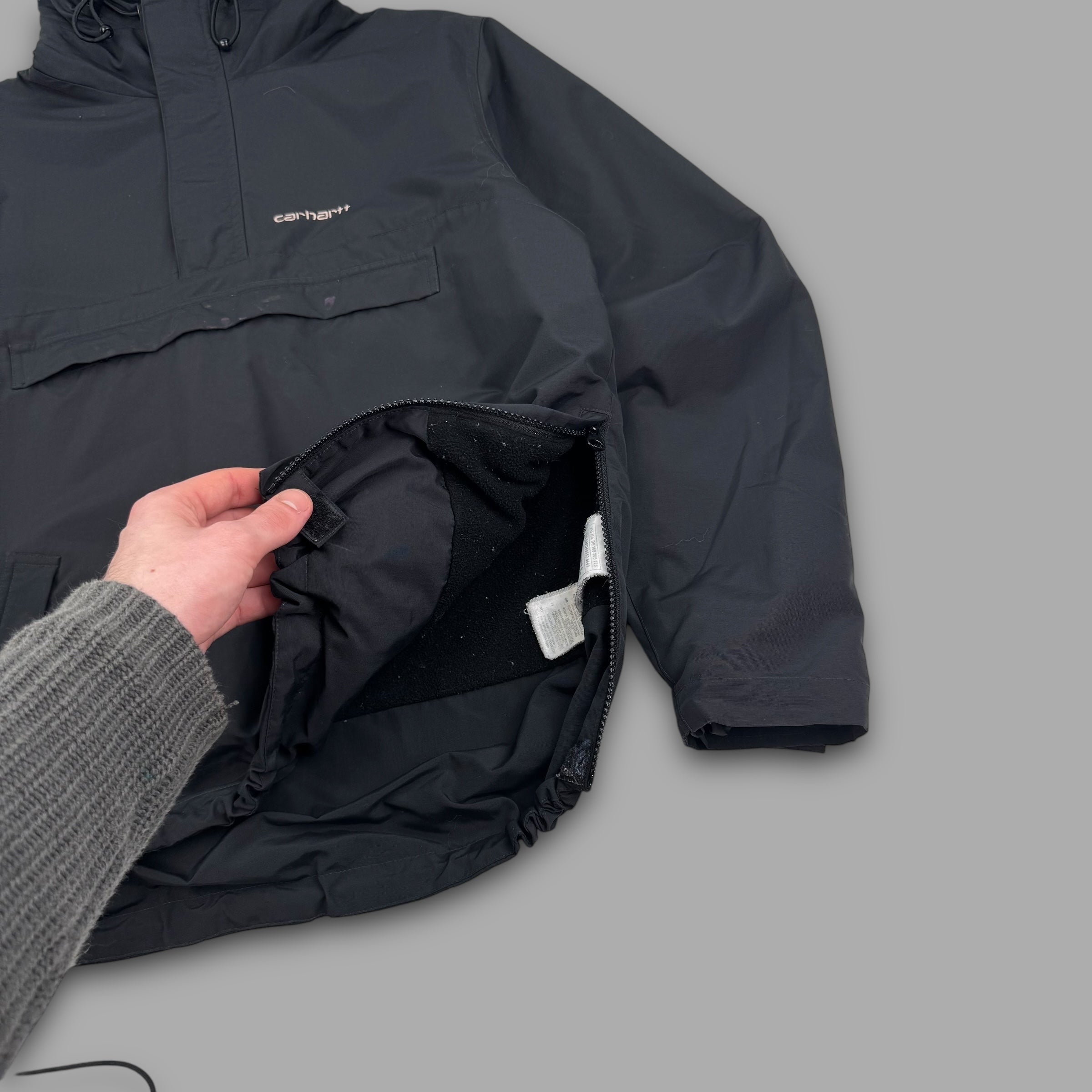 Carhartt technical nylon 1/4 zip pullover windbreaker (S)