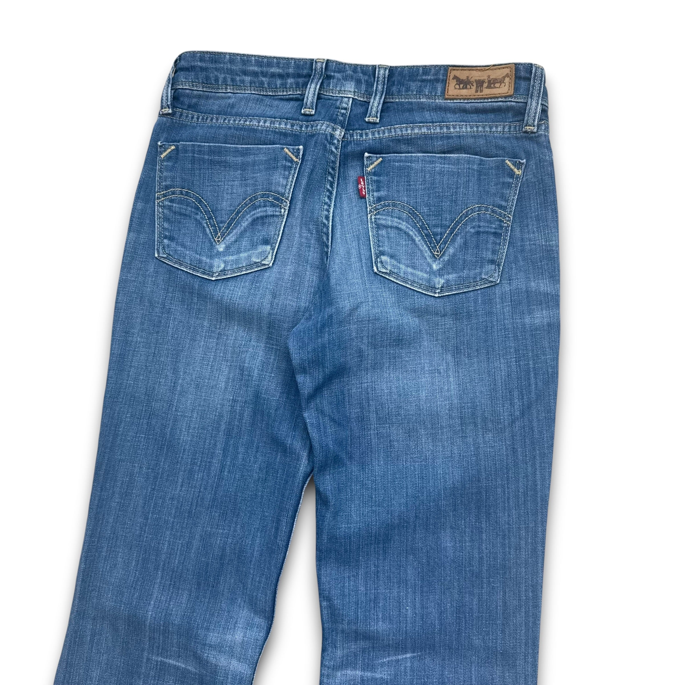 Levi's 629 2000's faded washed denim bootcut jeans (XS)