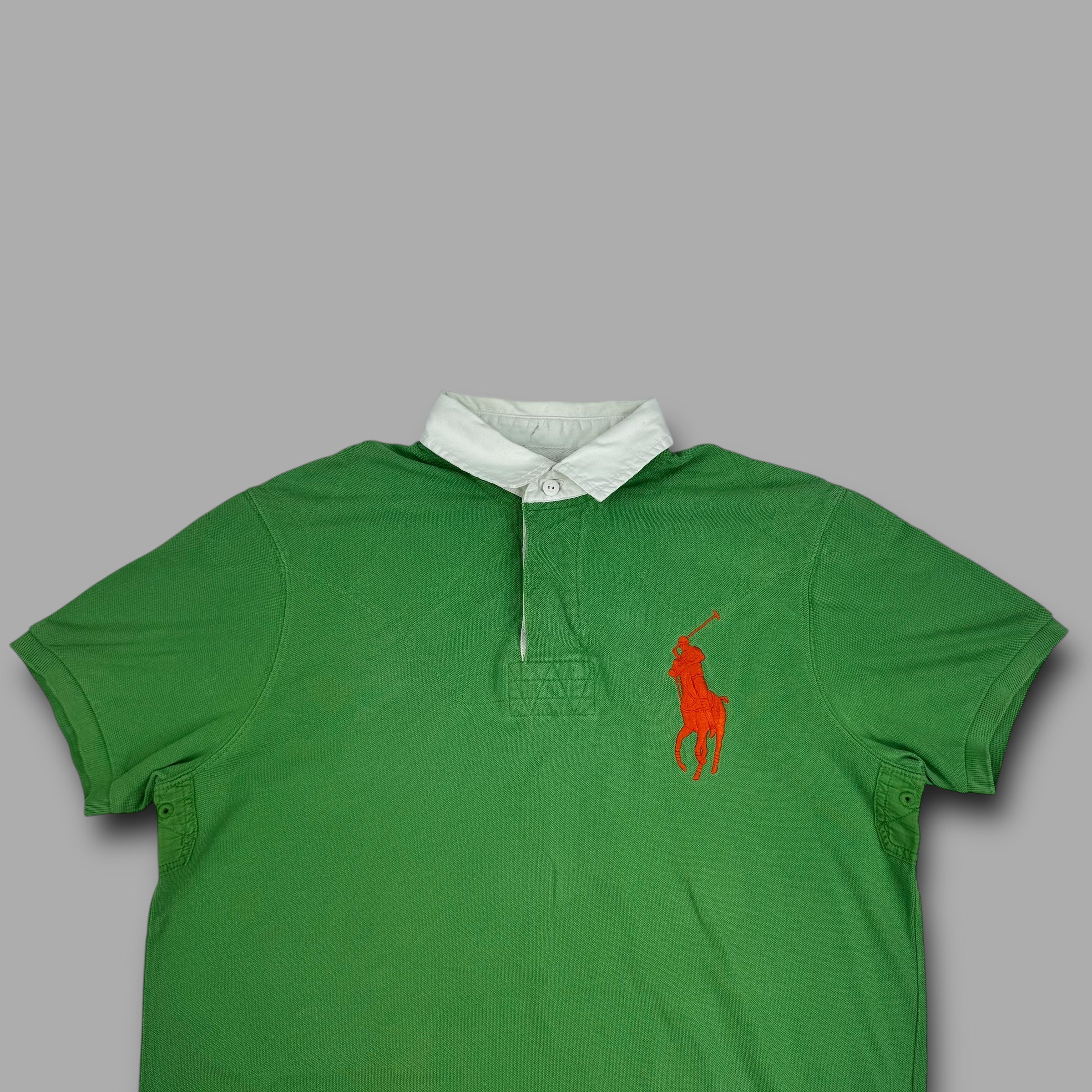 Ralph Lauren 2000's embroidered big pony rugby polo shirt (L)