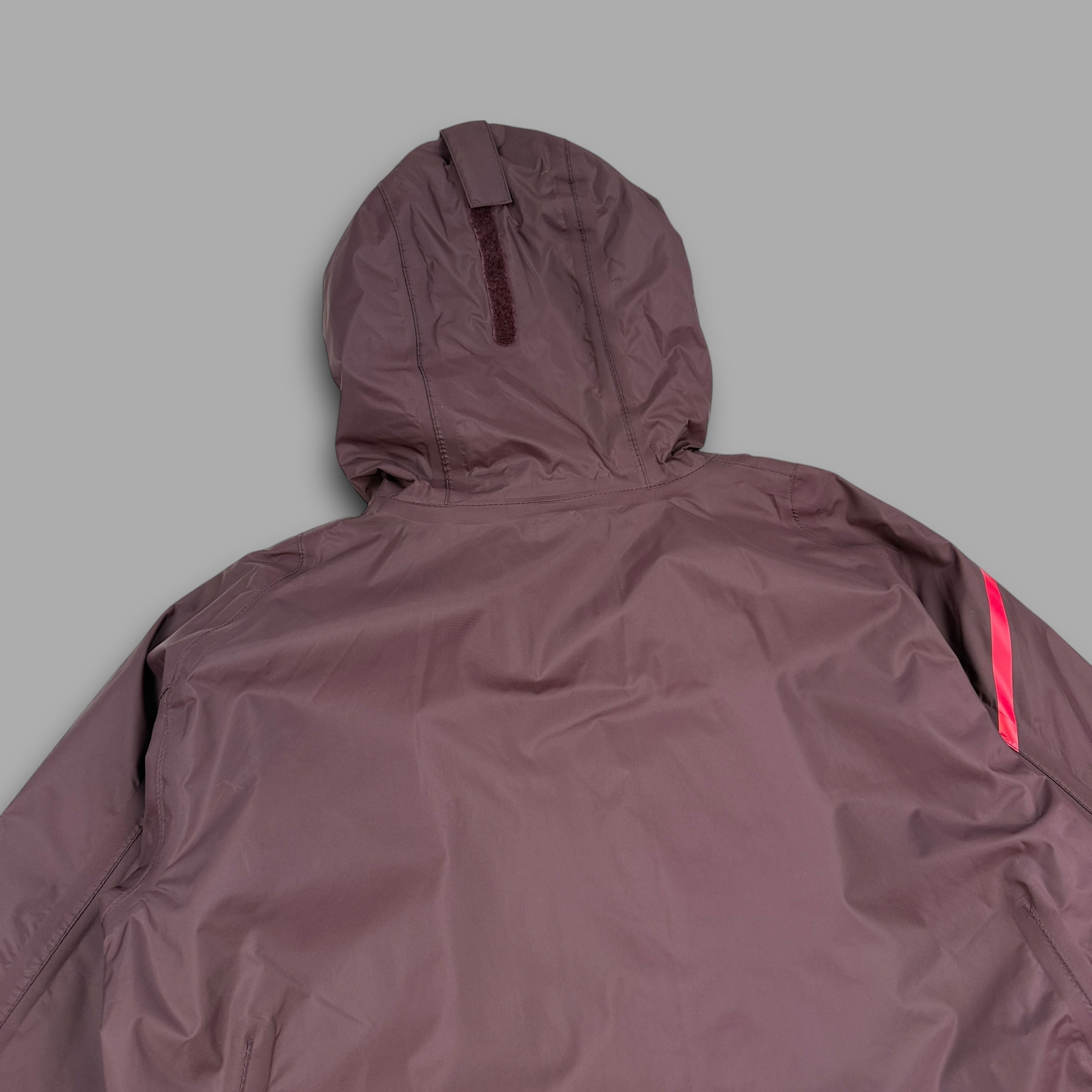 Helly Hansen 2000's technical hooded rain jacket with asymmetrical zip (M) wms