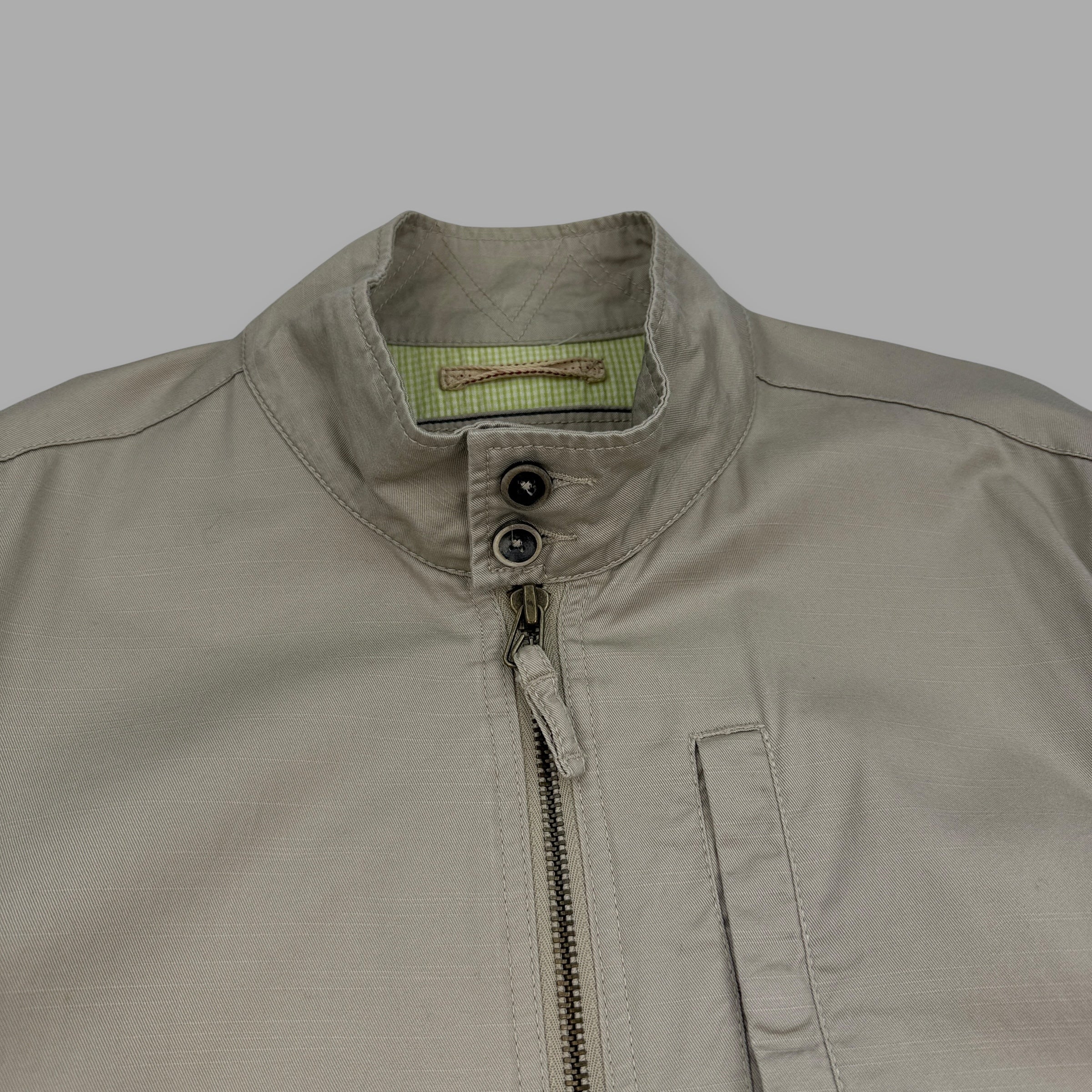 Quiksilver 2000's technical dual pocket harrington coach jacket (M)