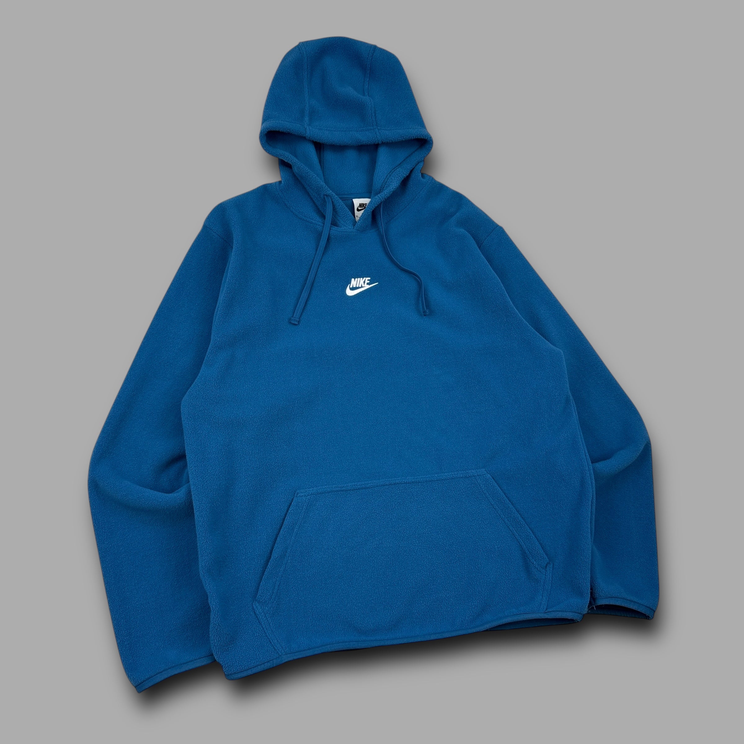 Nike embroidered centre swoosh pullover fleece hoodie (M)