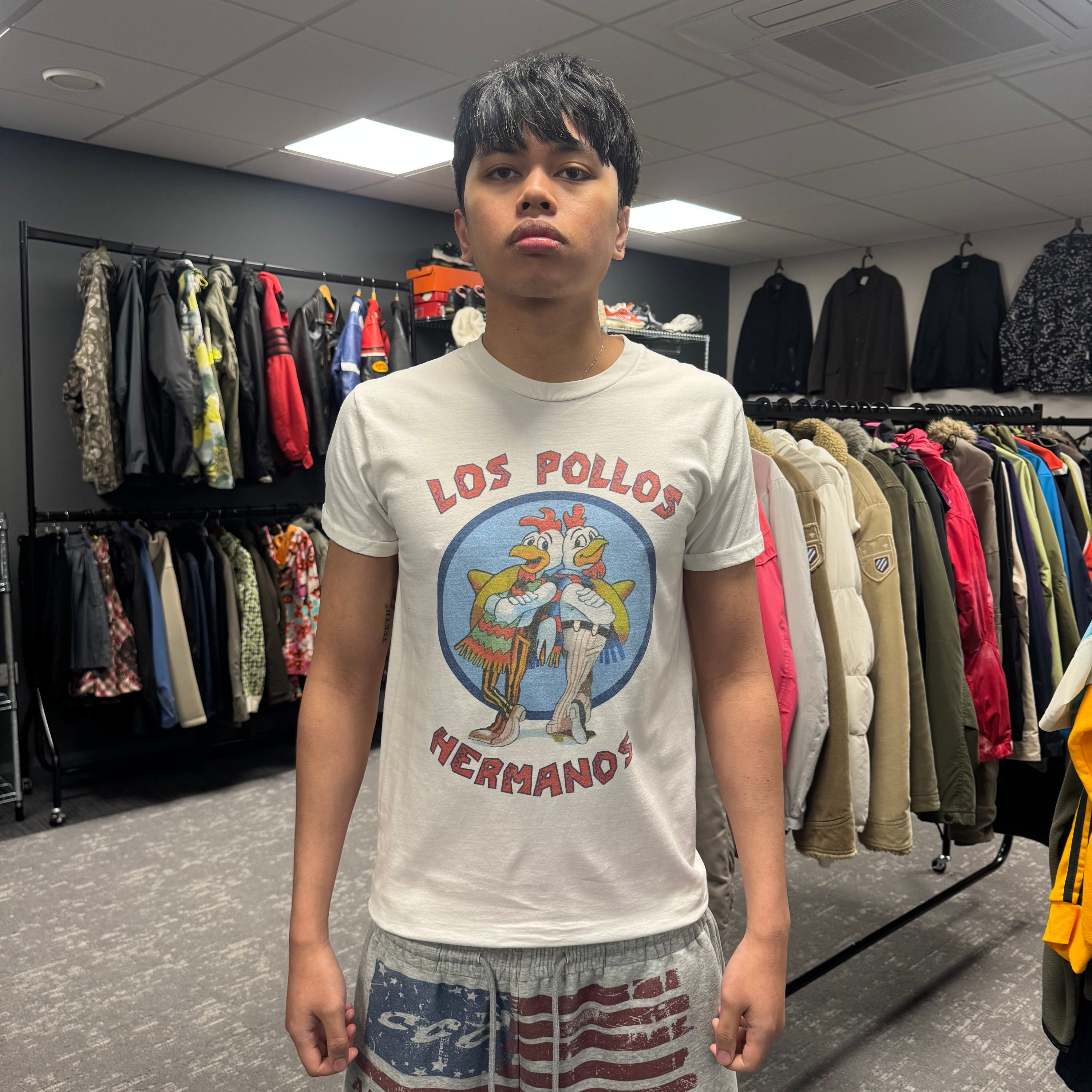 Los pollos hermanos graphic breaking bad tee (M)