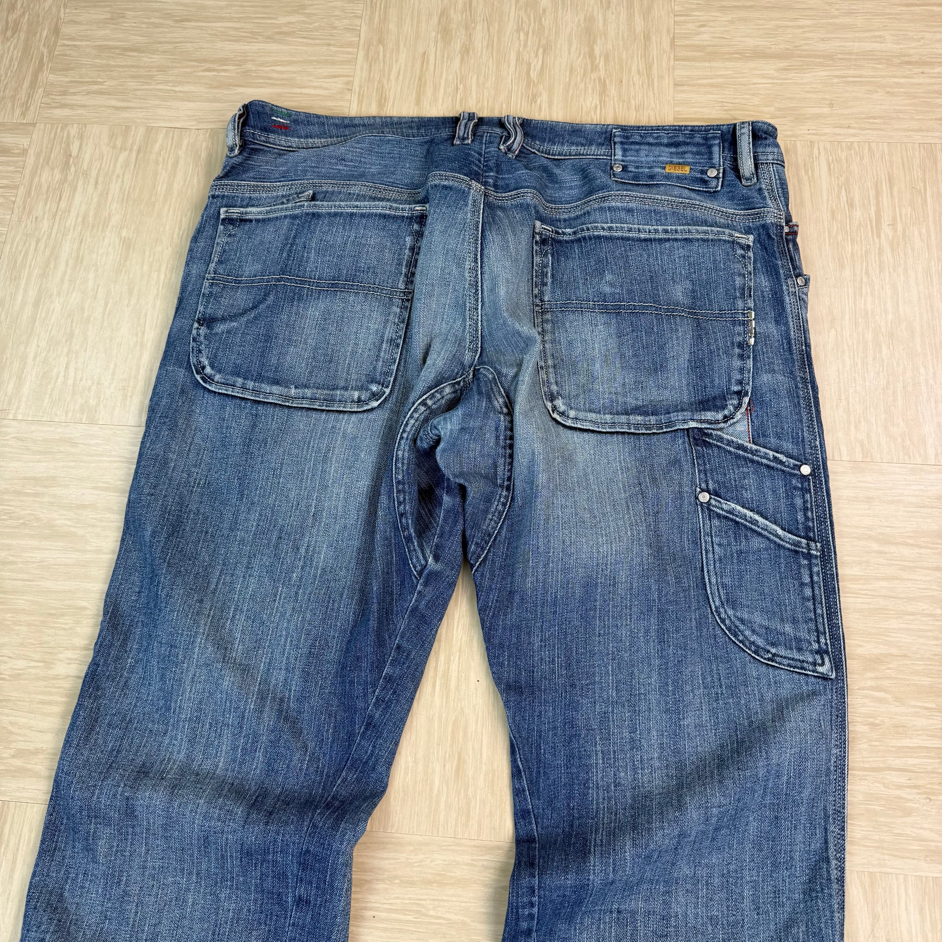 Diesel braddo 2000's loose fit denim carpenter jeans (M-L)