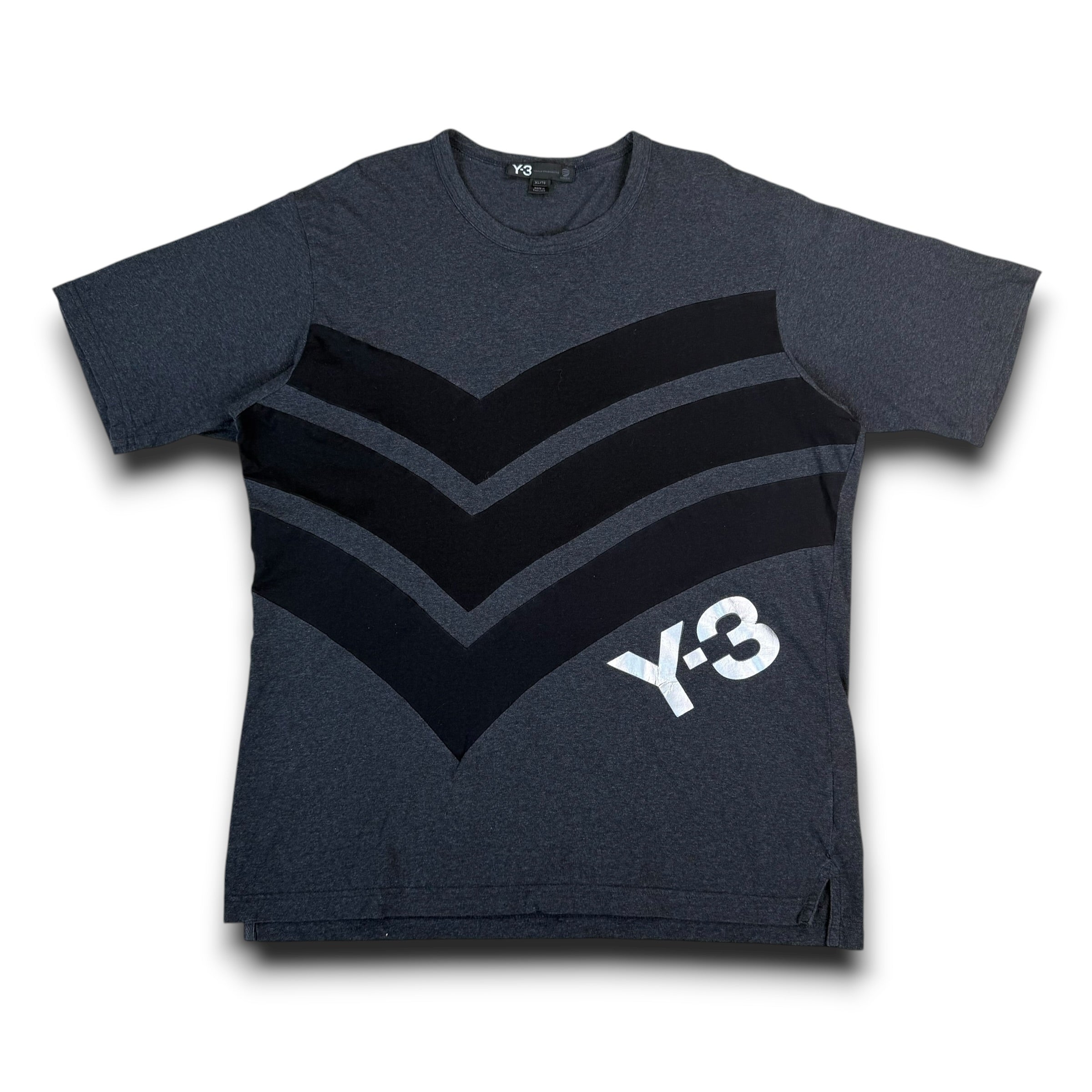 Adidas x Yohji Yamamoto 2015 graphic panelled Y3 tshirt (XL)