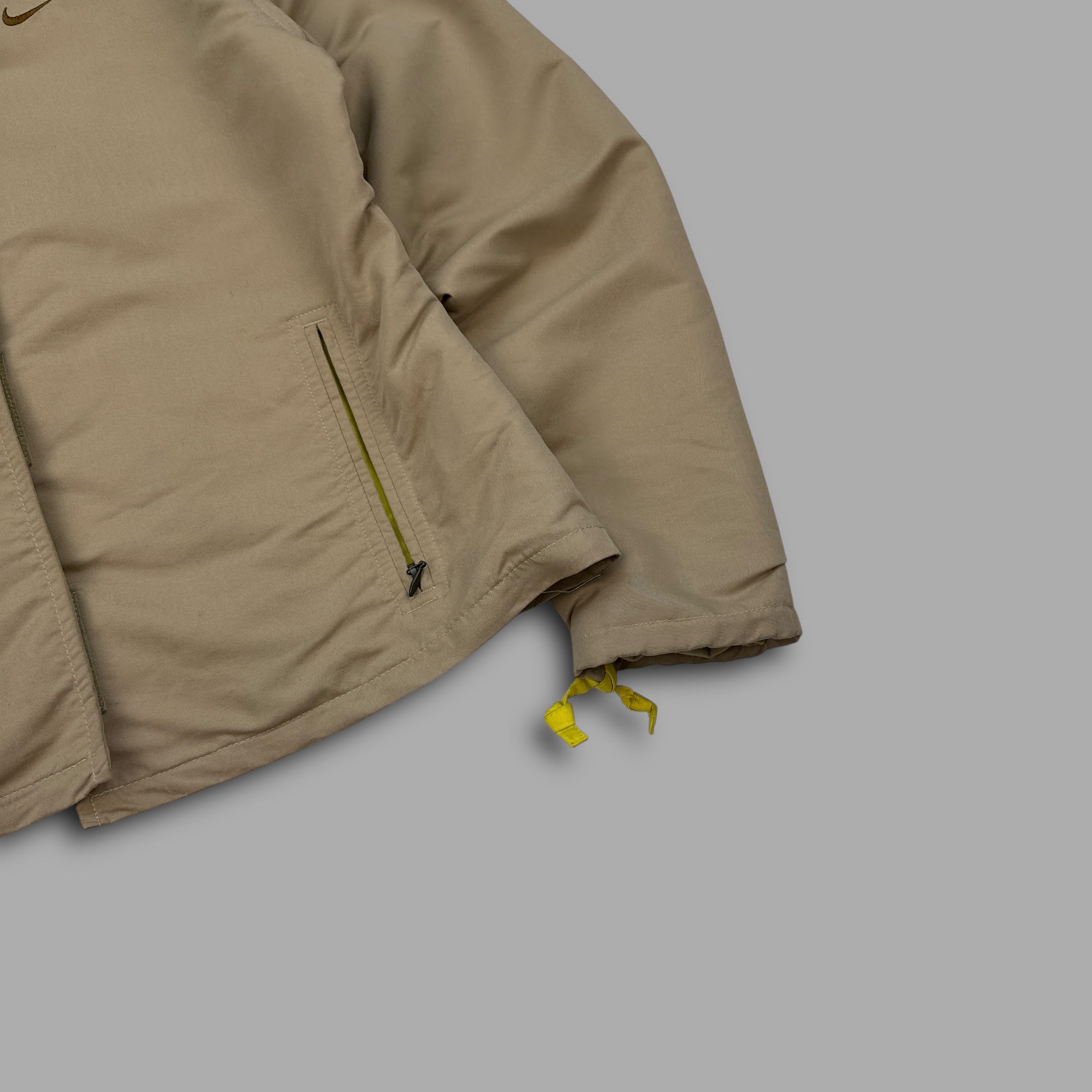 Nike 2000's technical asymmetrical velcro closure coach jacket (XS-S)
