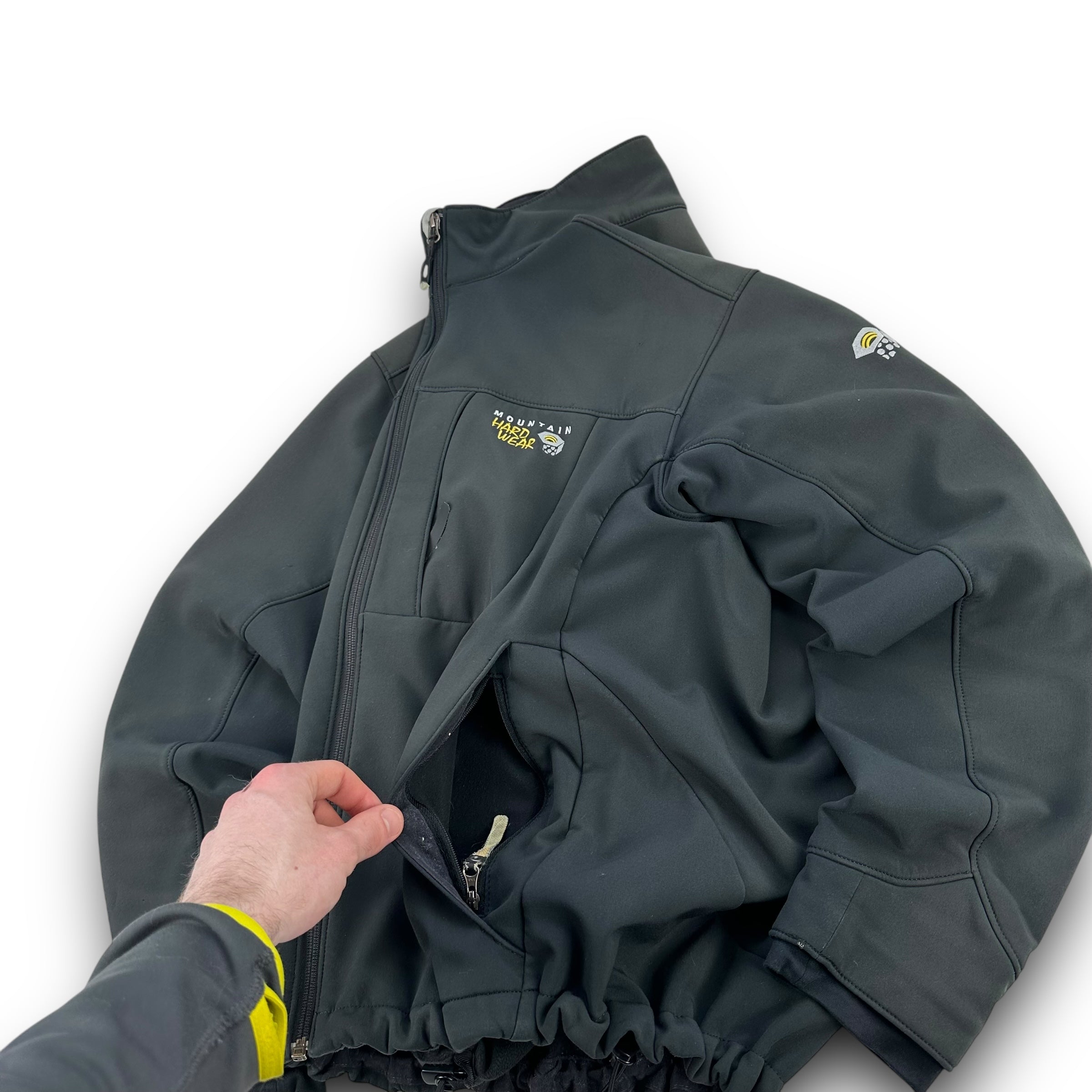 Mountain hardwear 2000's softshell fleece lined jacket (M)