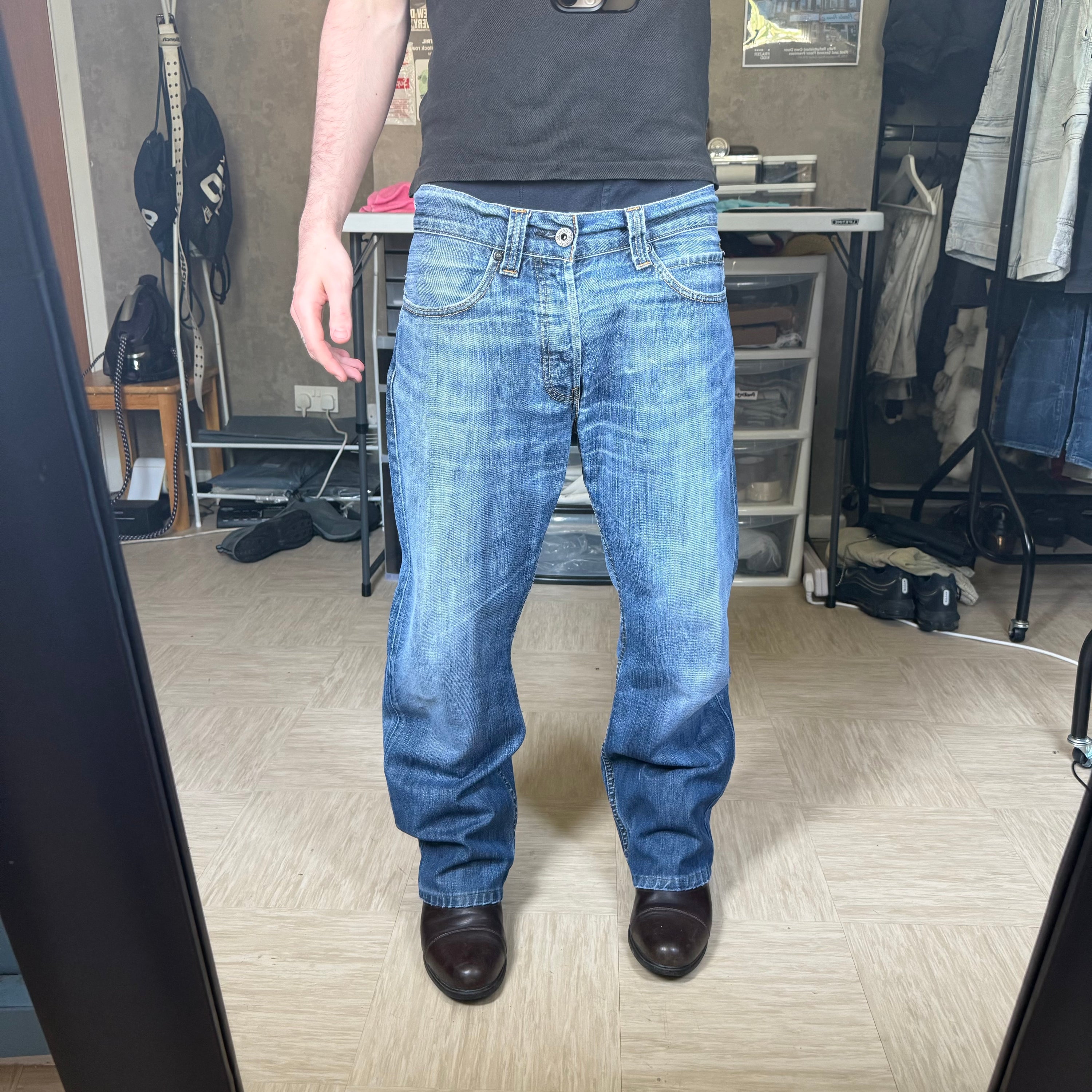 Levi's 512 2000's faded denim bootcut jeans (S)
