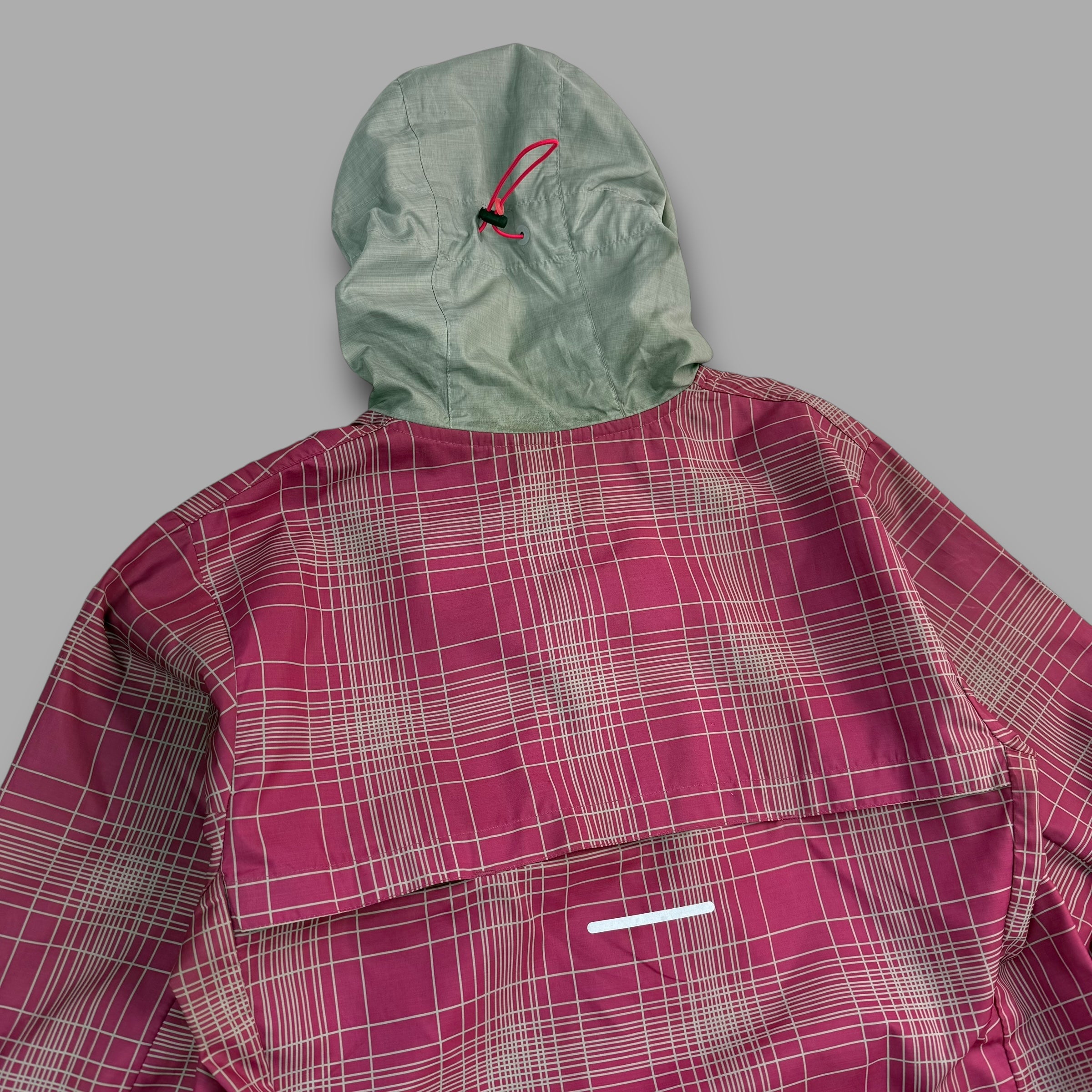 Nike 2000's lightweight plaid technical running jacket (S)