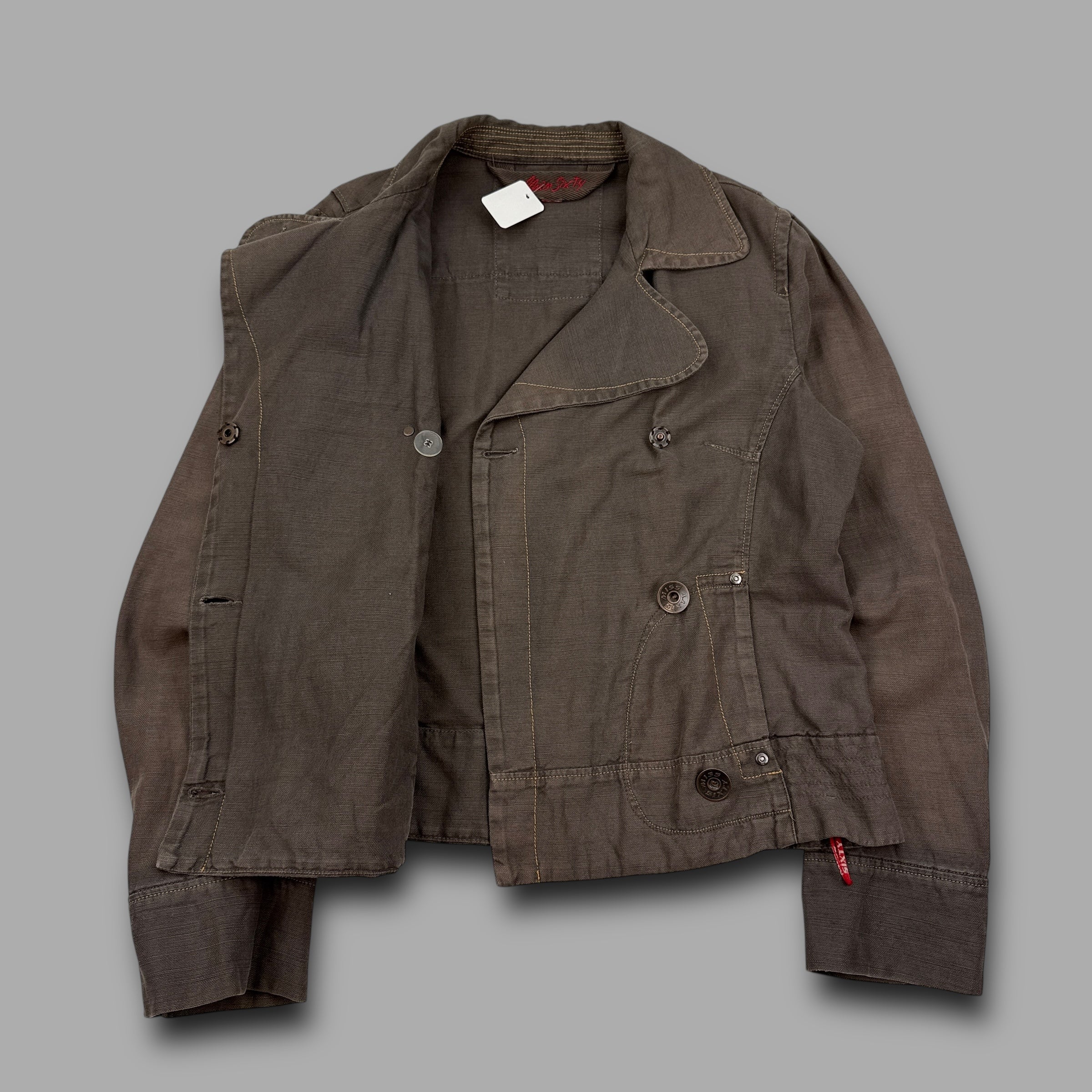 Miss Sixty 2000's double breasted asymmetrical army jacket (XL) wms