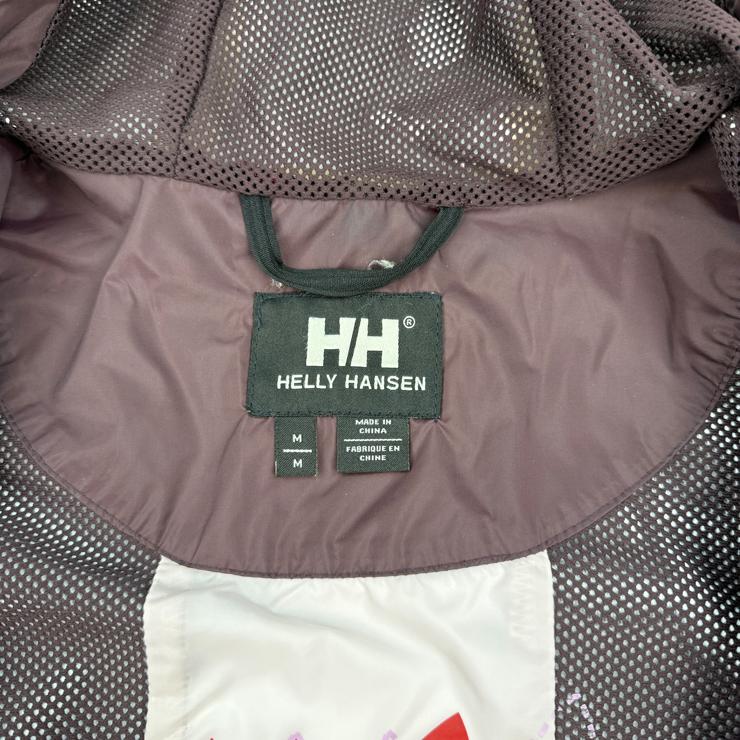 Helly Hansen 2000's technical hooded rain jacket with asymmetrical zip (M) wms