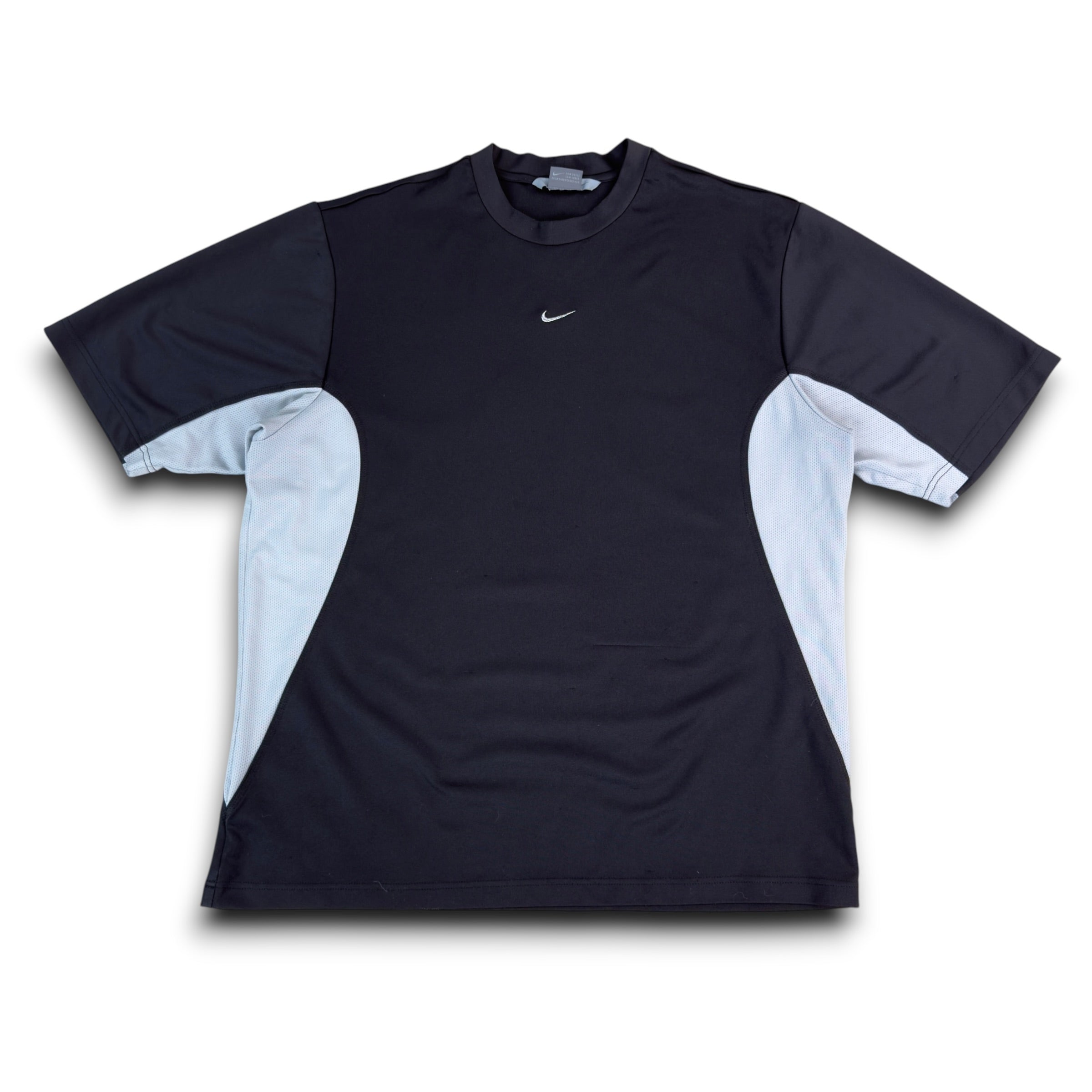 Nike 2000's panelled vented mesh centre swoosh tee (L)