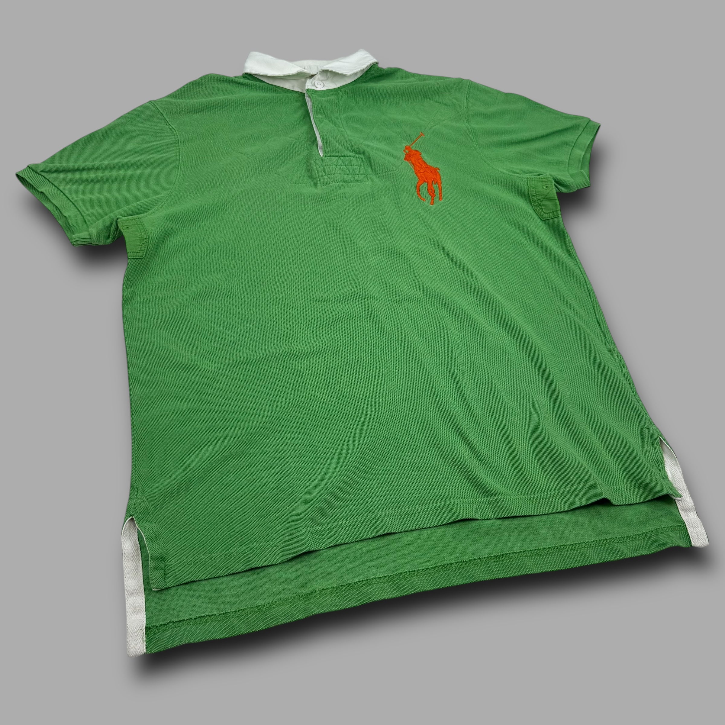 Ralph Lauren 2000's embroidered big pony rugby polo shirt (L)