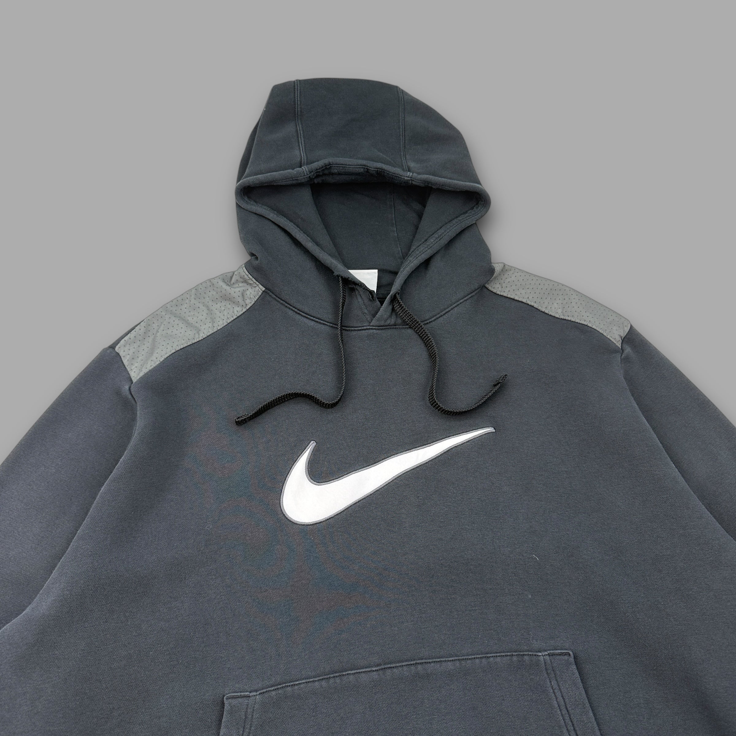 Nike 2000's graphic centre swoosh pullover hoodie (XXL)