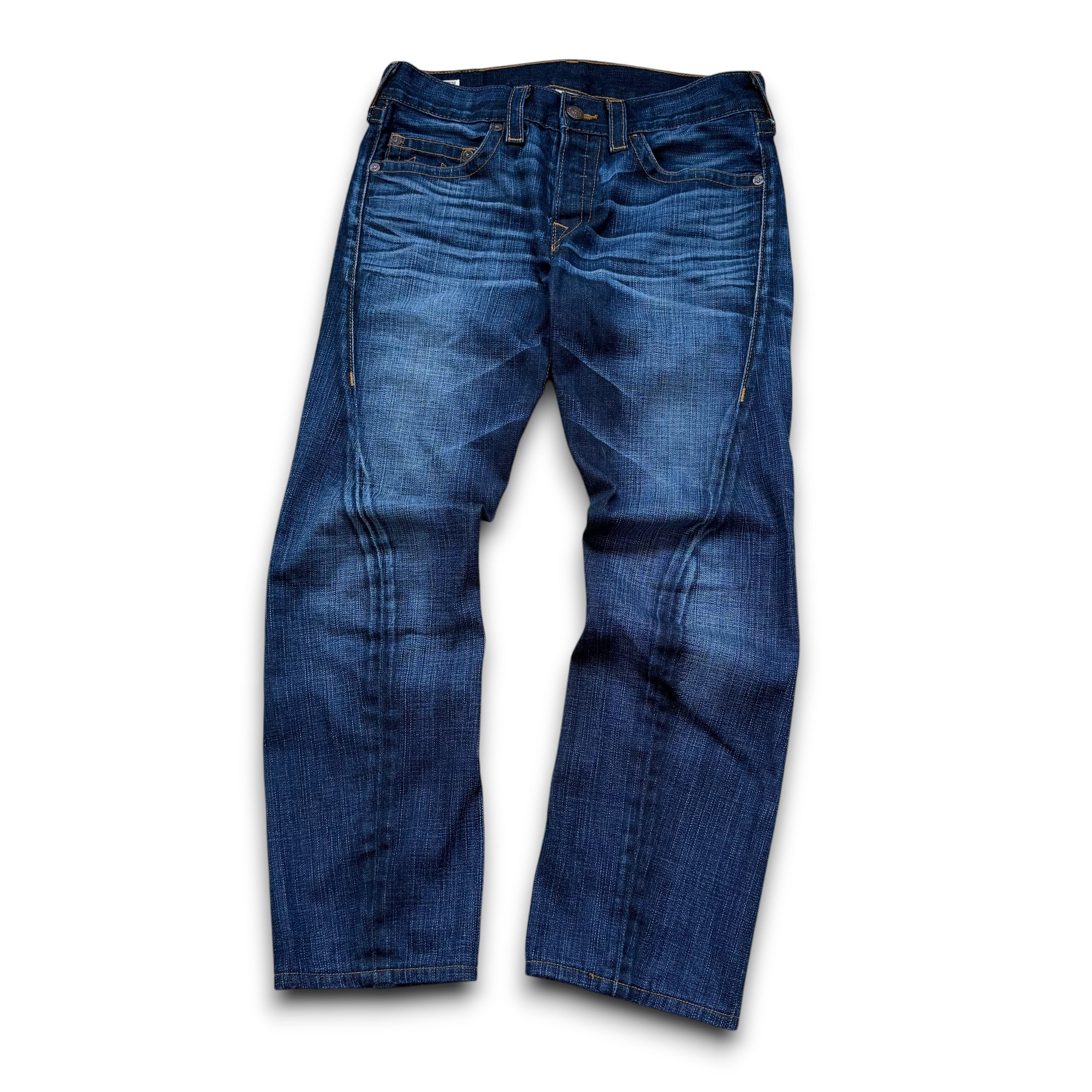 True religion 2000's twisted denim straight leg jeans (S)