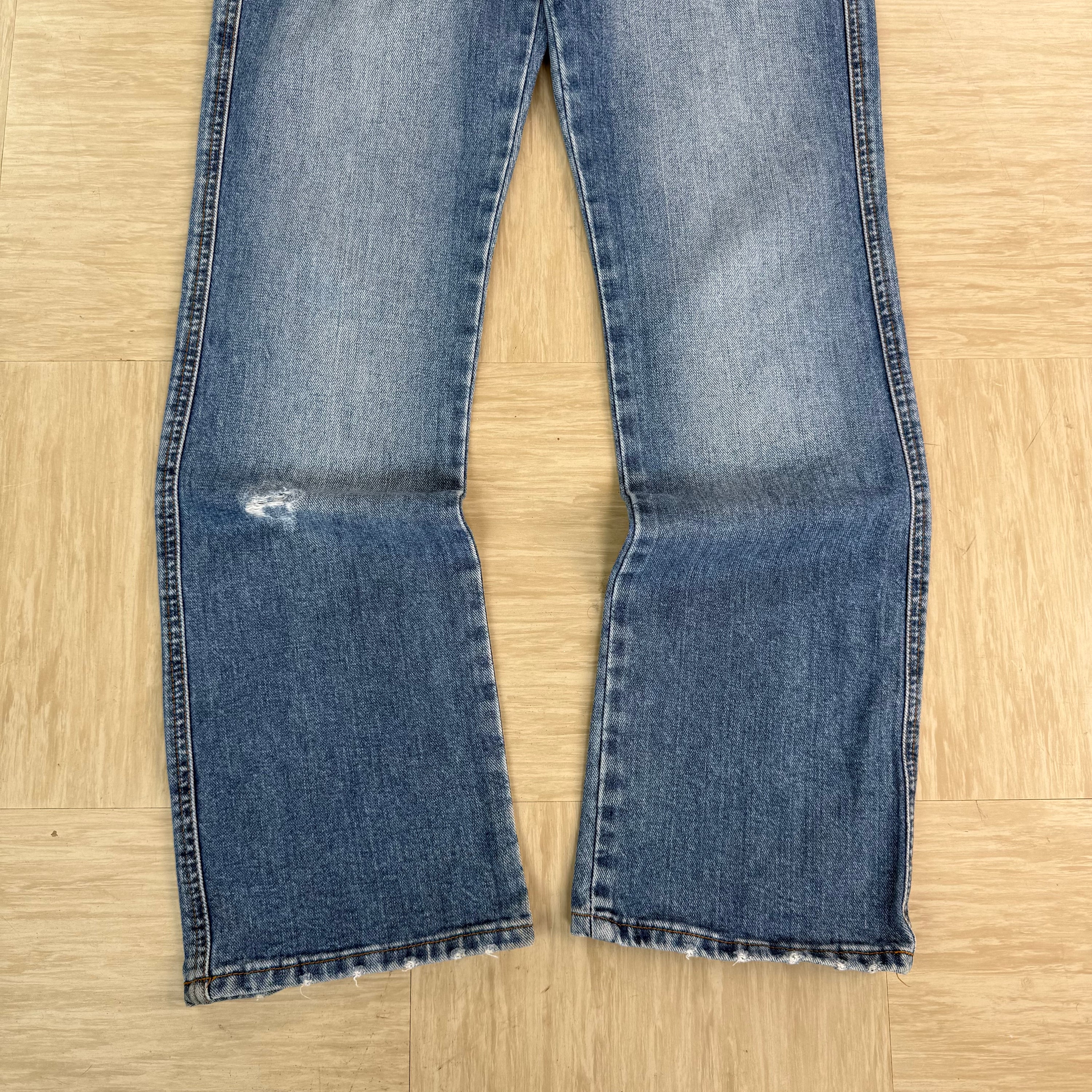 Diesel 2000's relaxed distressed denim bootcut jeans (S)