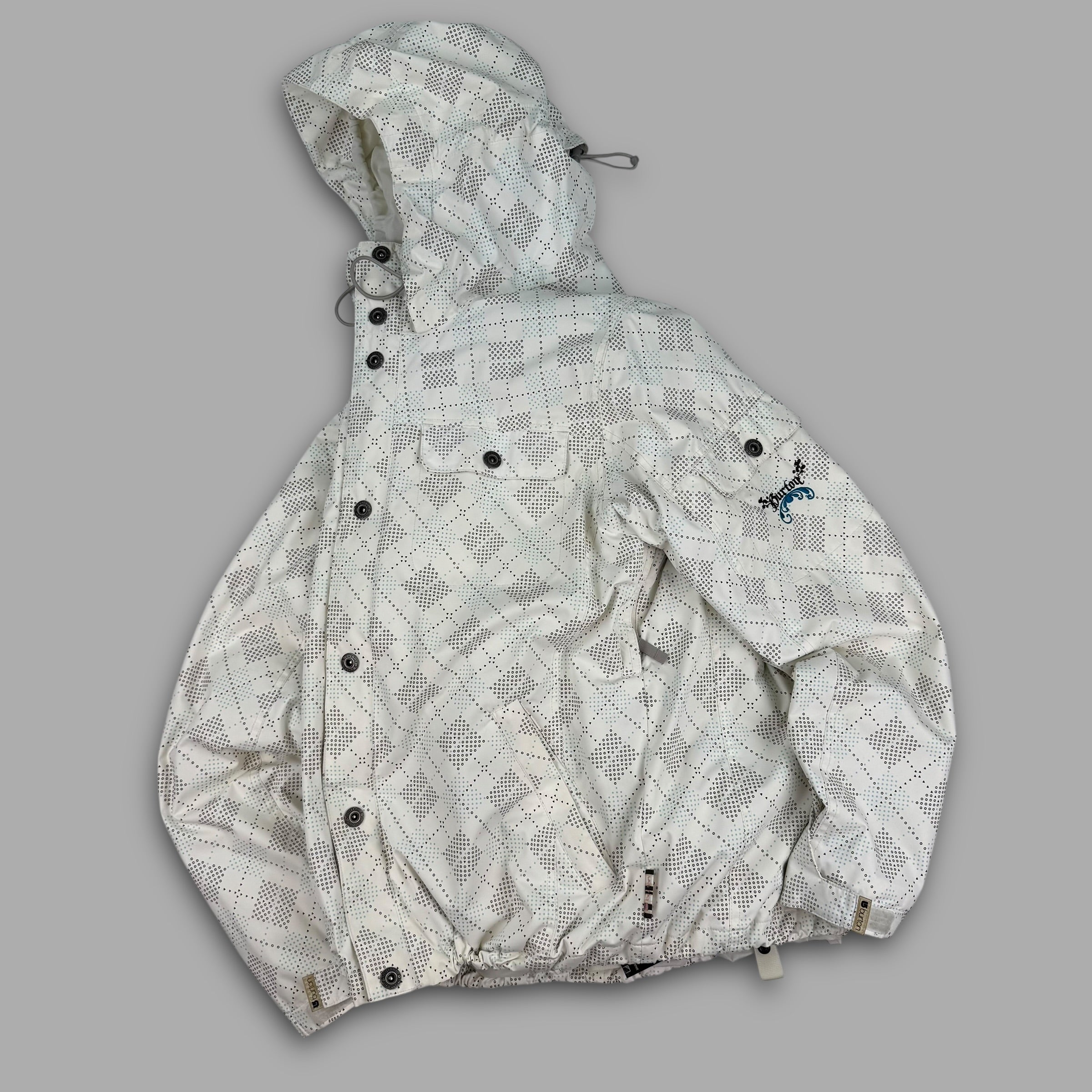 Burton 2000's technical vented monogram plaid ski jacket (L) wms