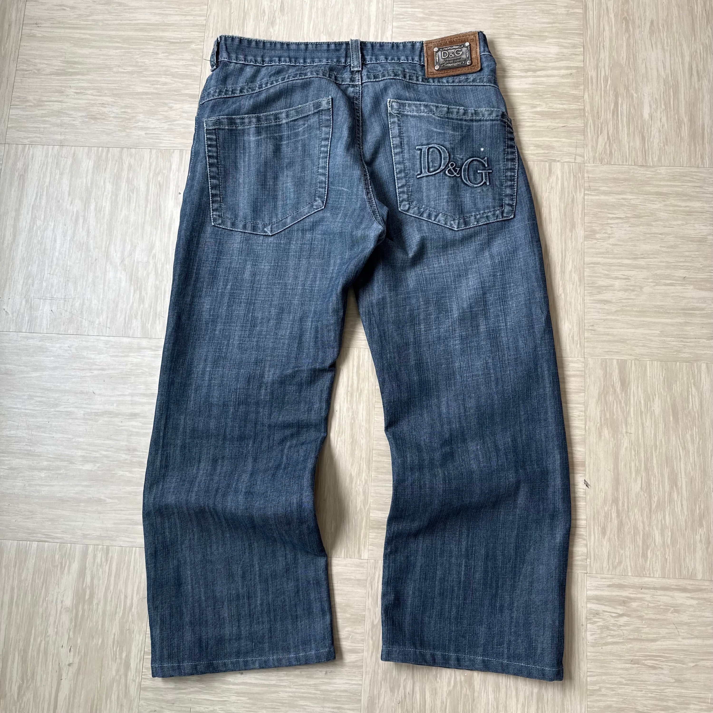 Dolce and gabbana 2000's grey denim bootcut jeans (S)