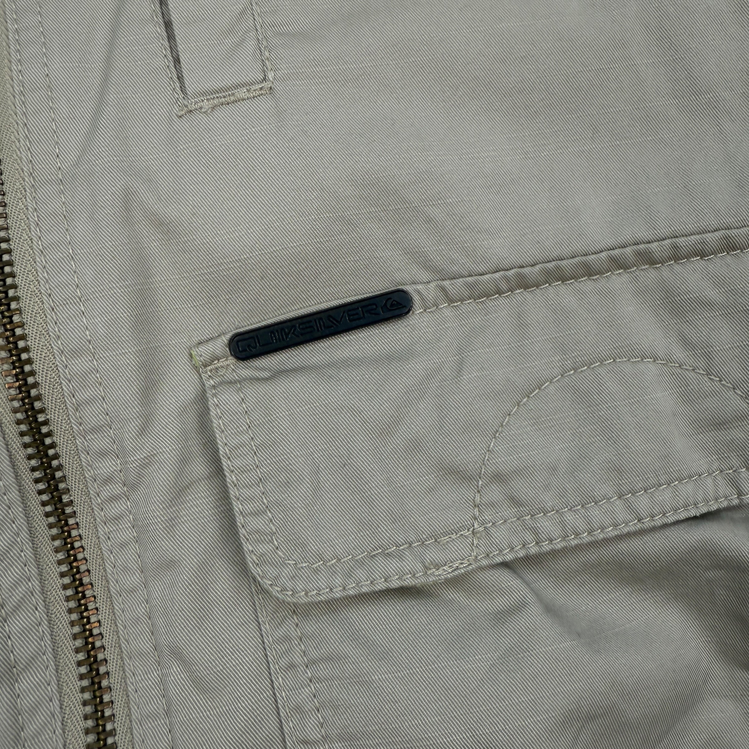 Quiksilver 2000's technical dual pocket harrington coach jacket (M)