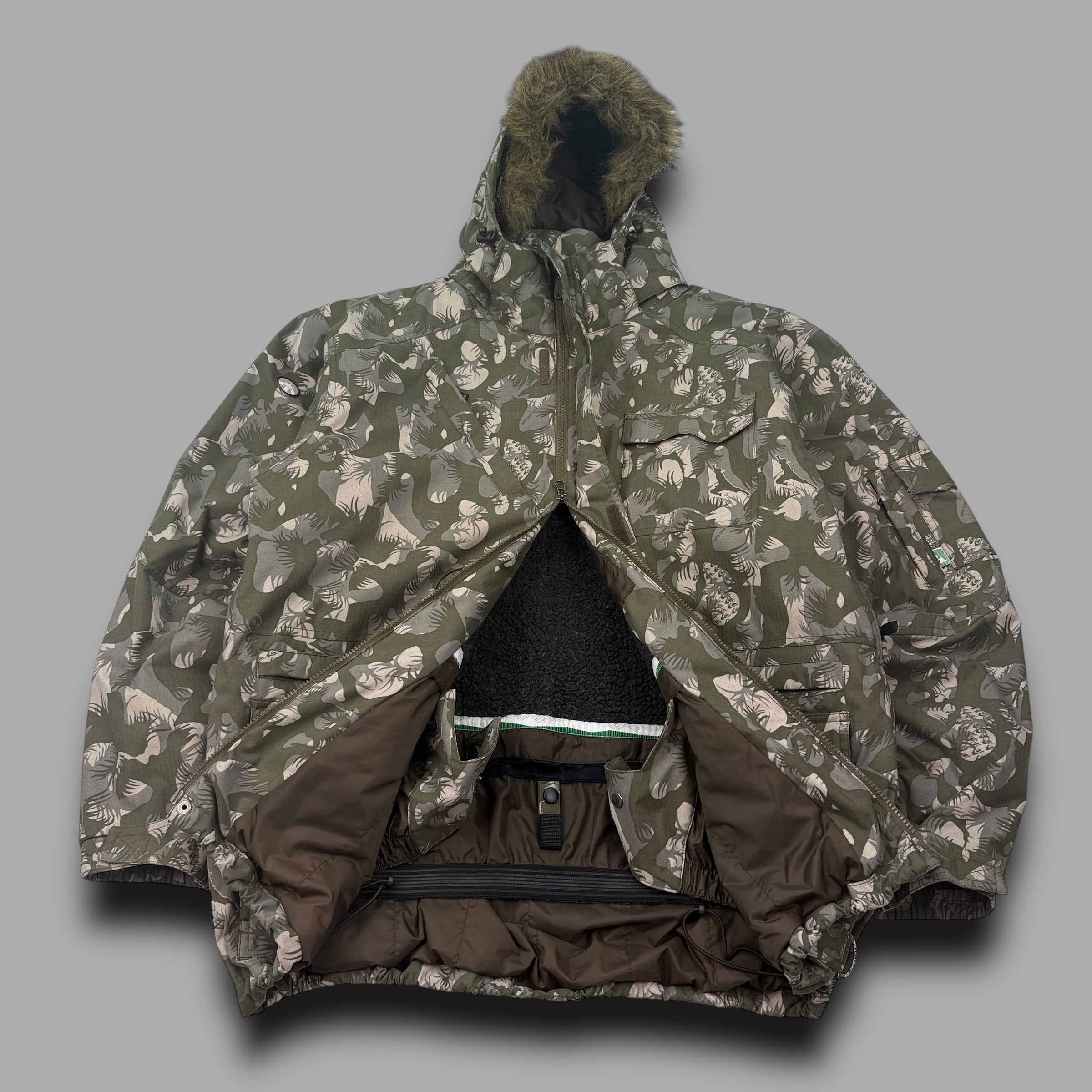 Quiksilver x Maharishi 2000's technical dpm camo ski jacket (XL)