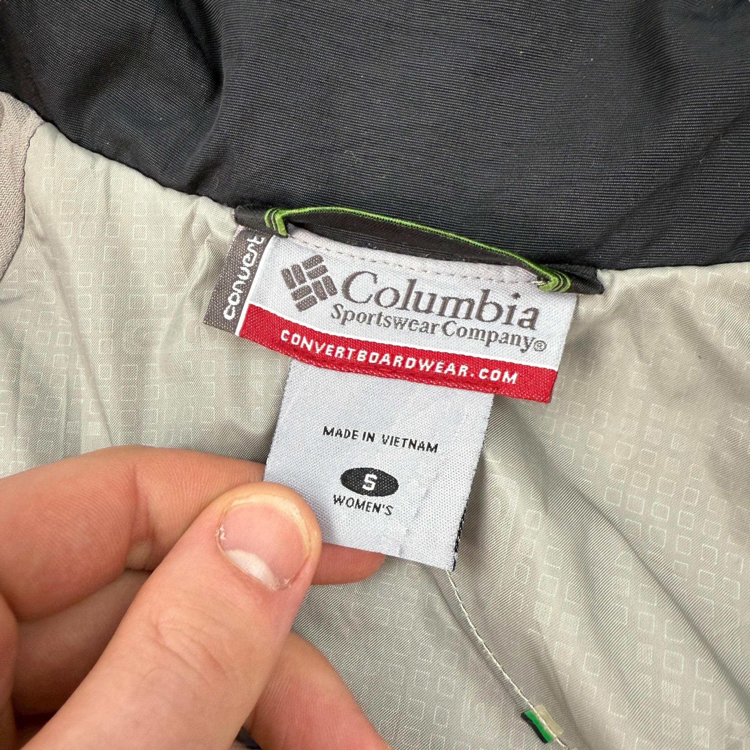 Columbia convert 2000's technical pinstripe vented softshell ski jacket (S)