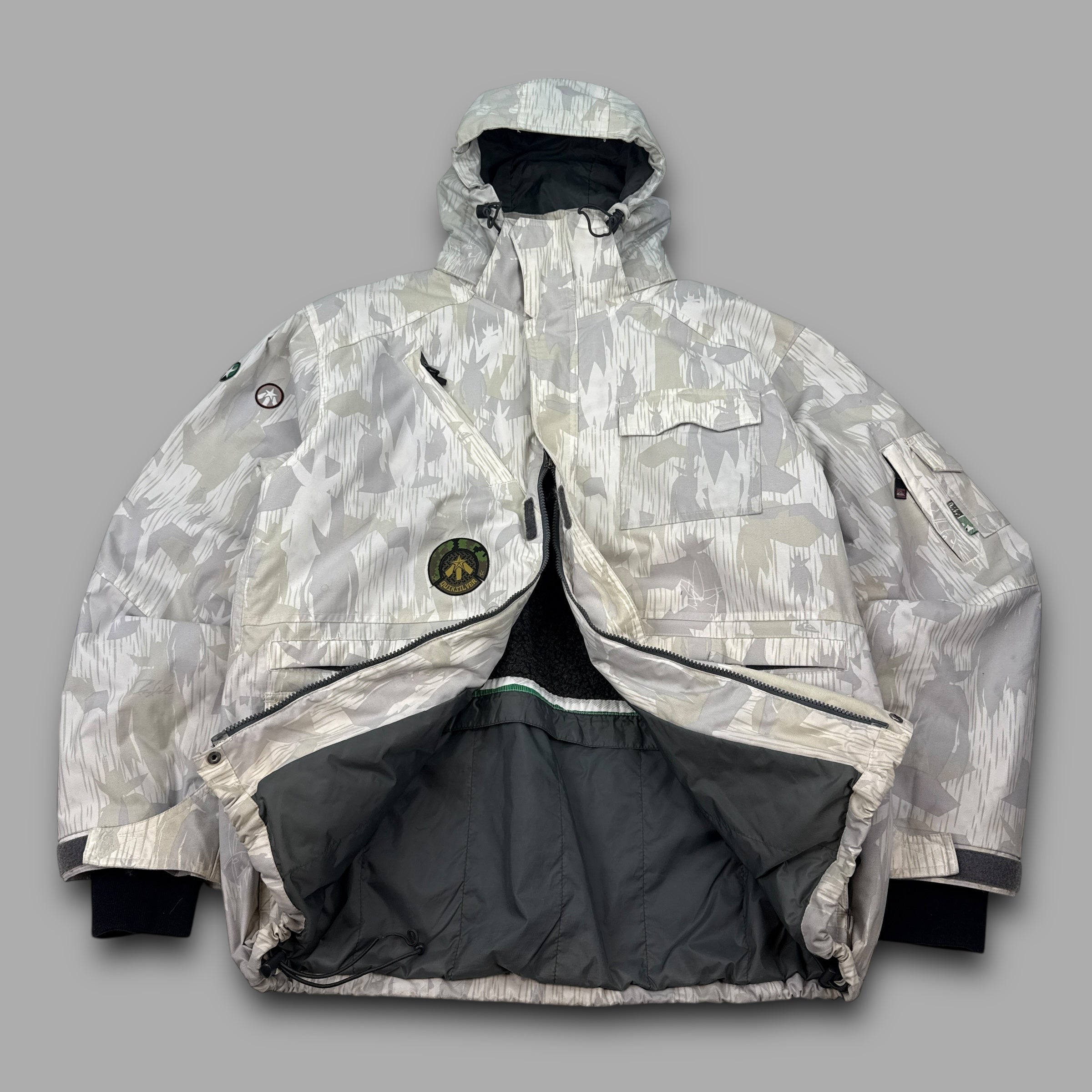 Quiksilver x futura 2007 FU splinter DMP ski jacket (M)