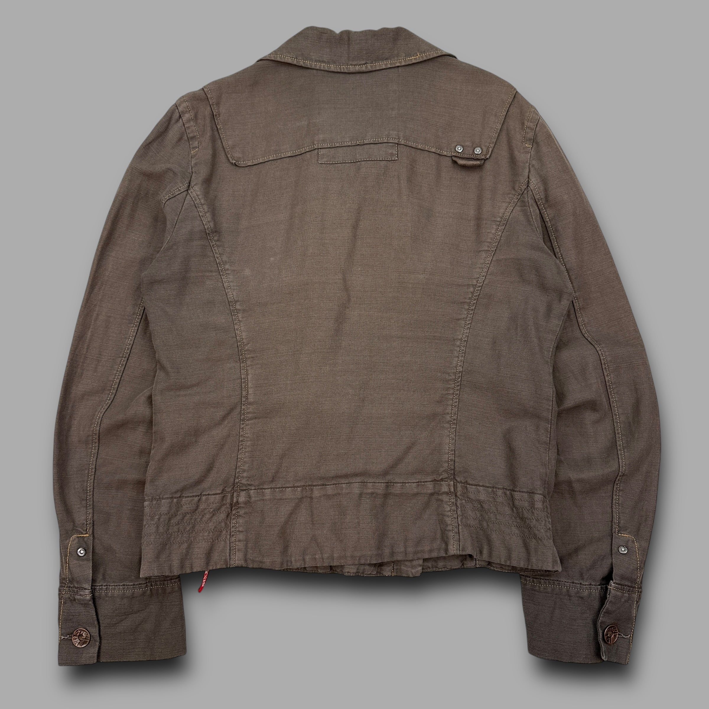 Miss Sixty 2000's double breasted asymmetrical army jacket (XL) wms