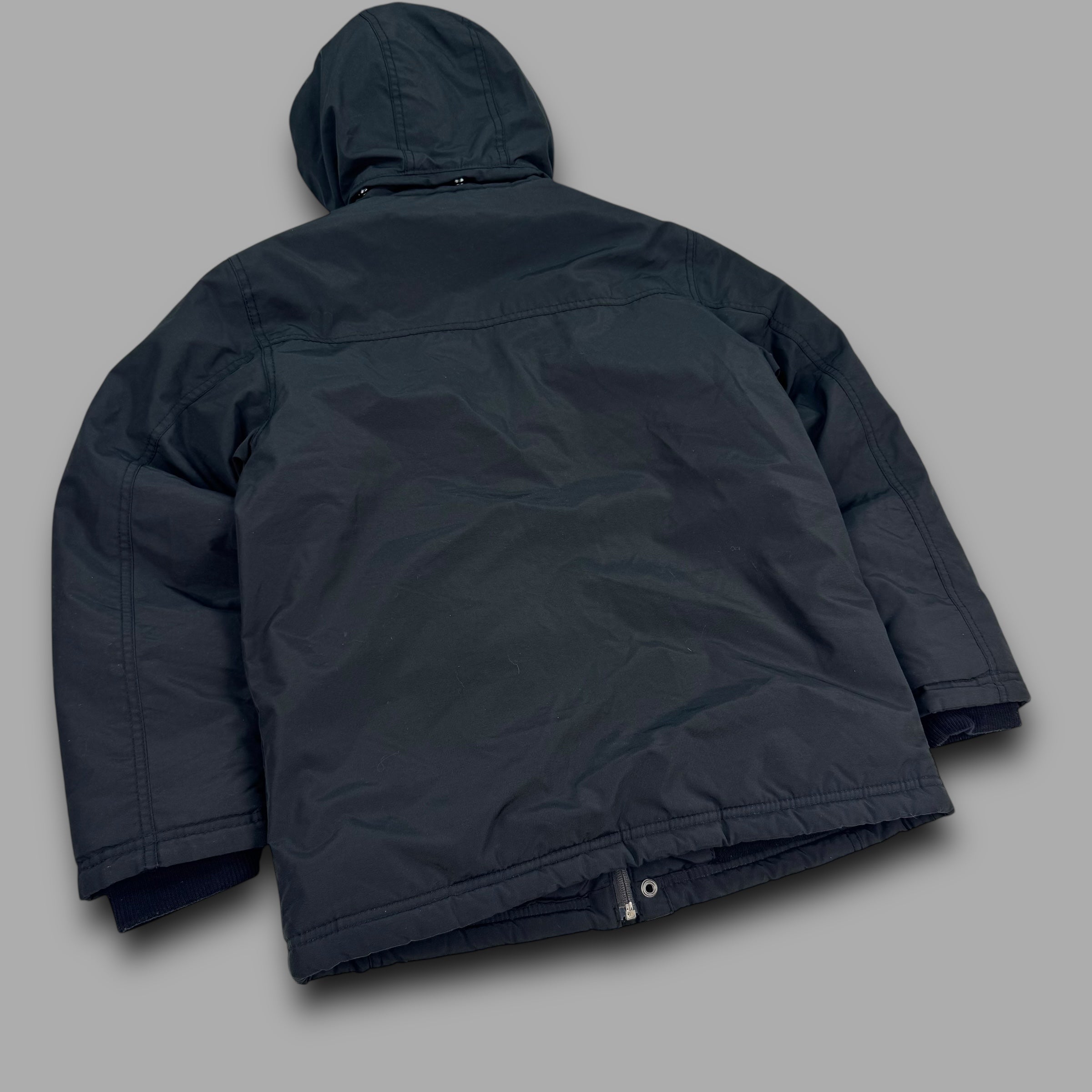 Quiksilver 2000's technical multi pocket fur hood shell jacket (L) wms