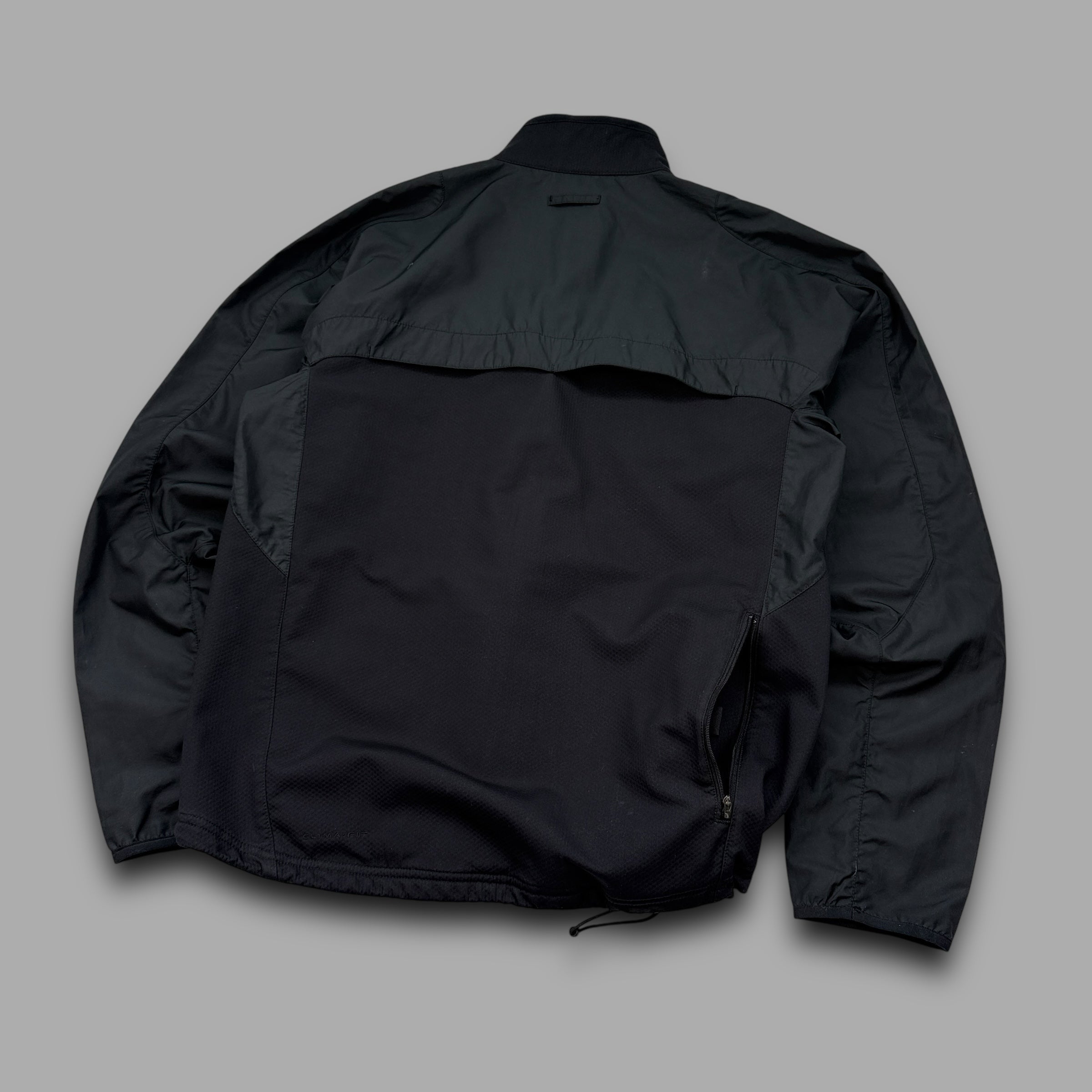 Nike 2000's technical clima-fit panelled softshell track jacket (M)