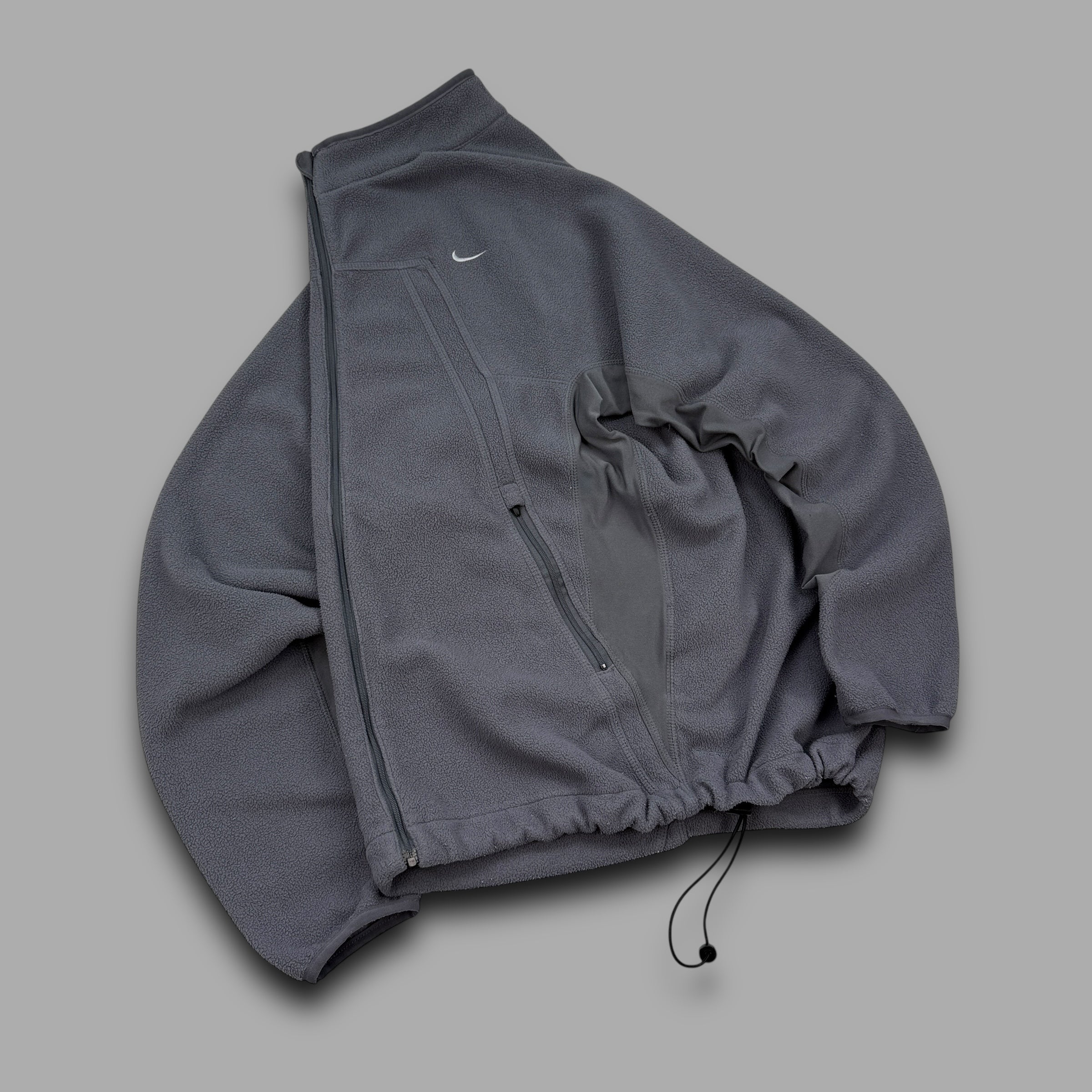 Nike 2000's technical therma-fit panelled fleece jacket (S)