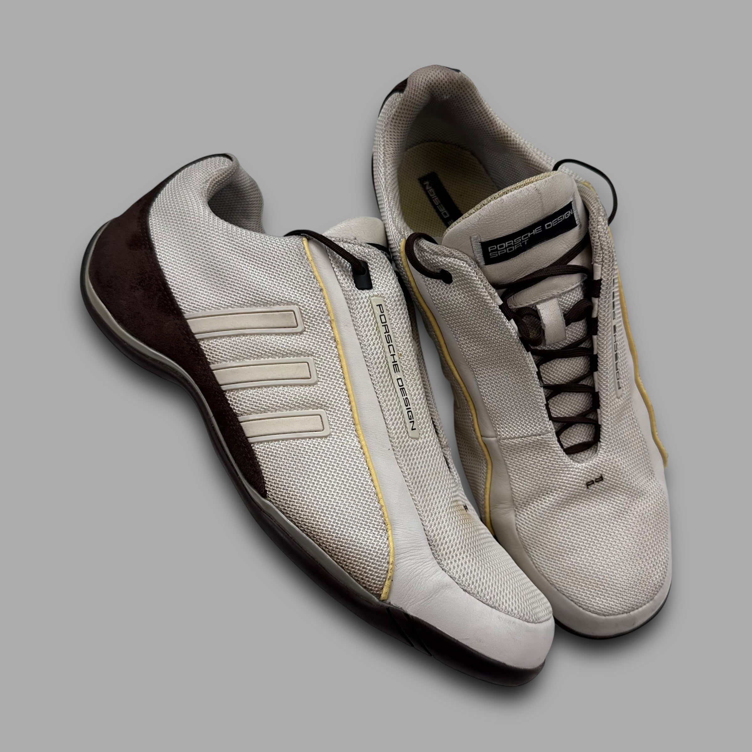 Adidas Porsche design 2000's lace up panelled mesh sneaker (UK9)