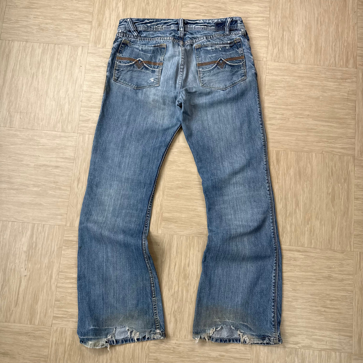 Diesel zaf 2000's relaxed flared bootcut denim jeans (S)