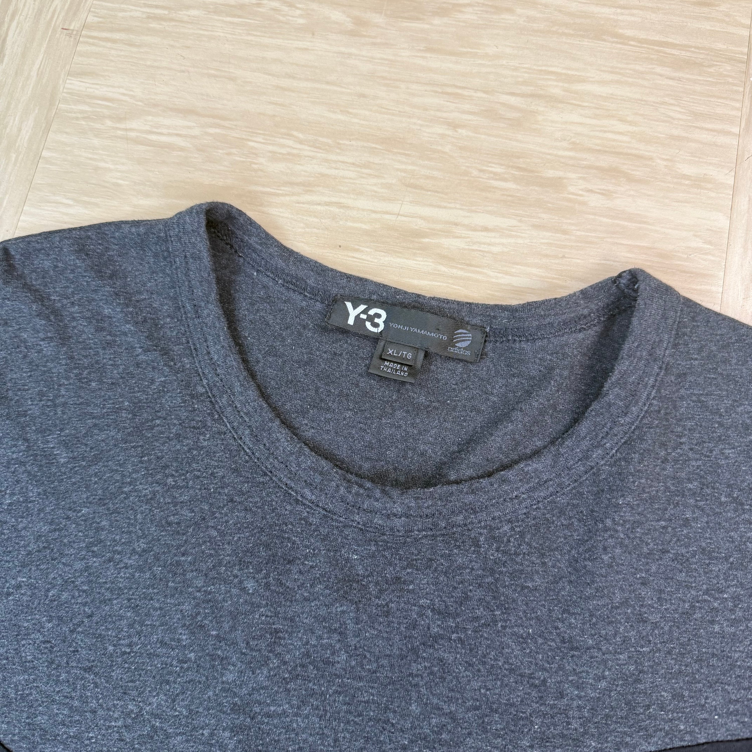 Adidas x Yohji Yamamoto 2015 graphic panelled Y3 tshirt (XL)