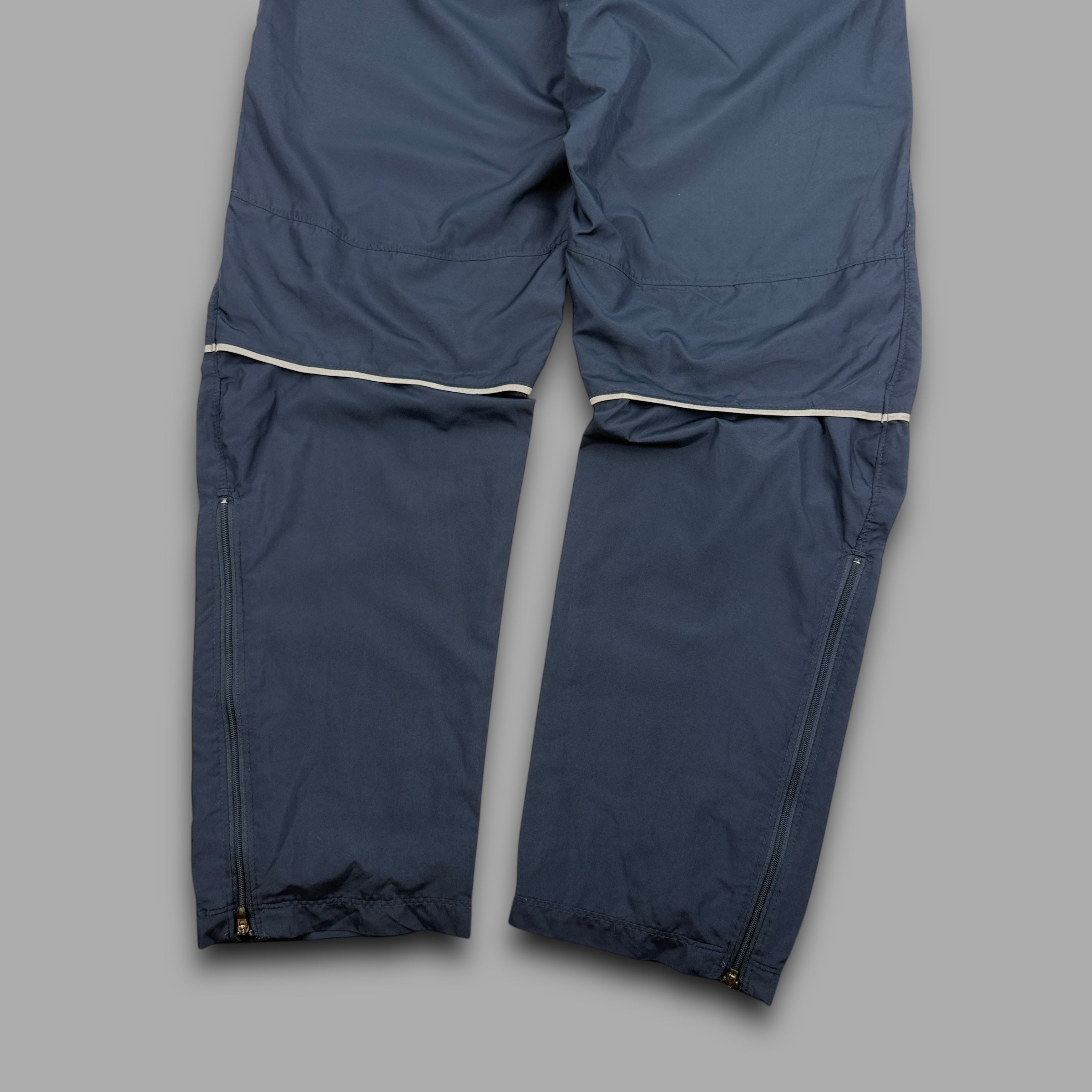 Nike 2000's baggy reflective nylon track bottoms (M)