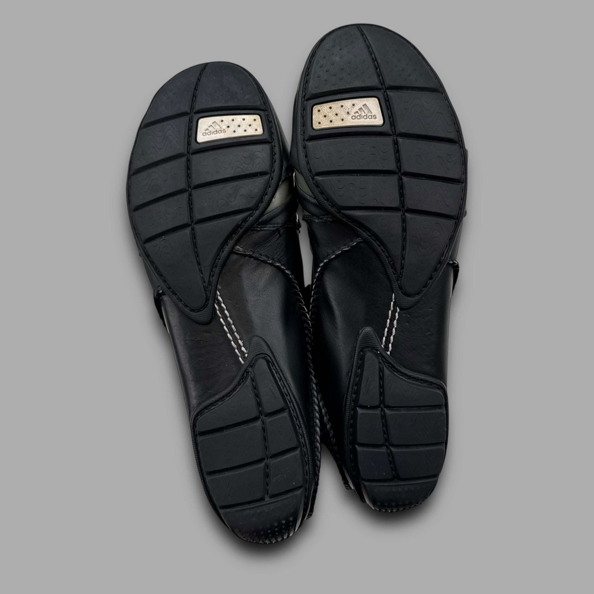 Adidas mactelo 2009 leather 'triple black' slip on (UK10.5)