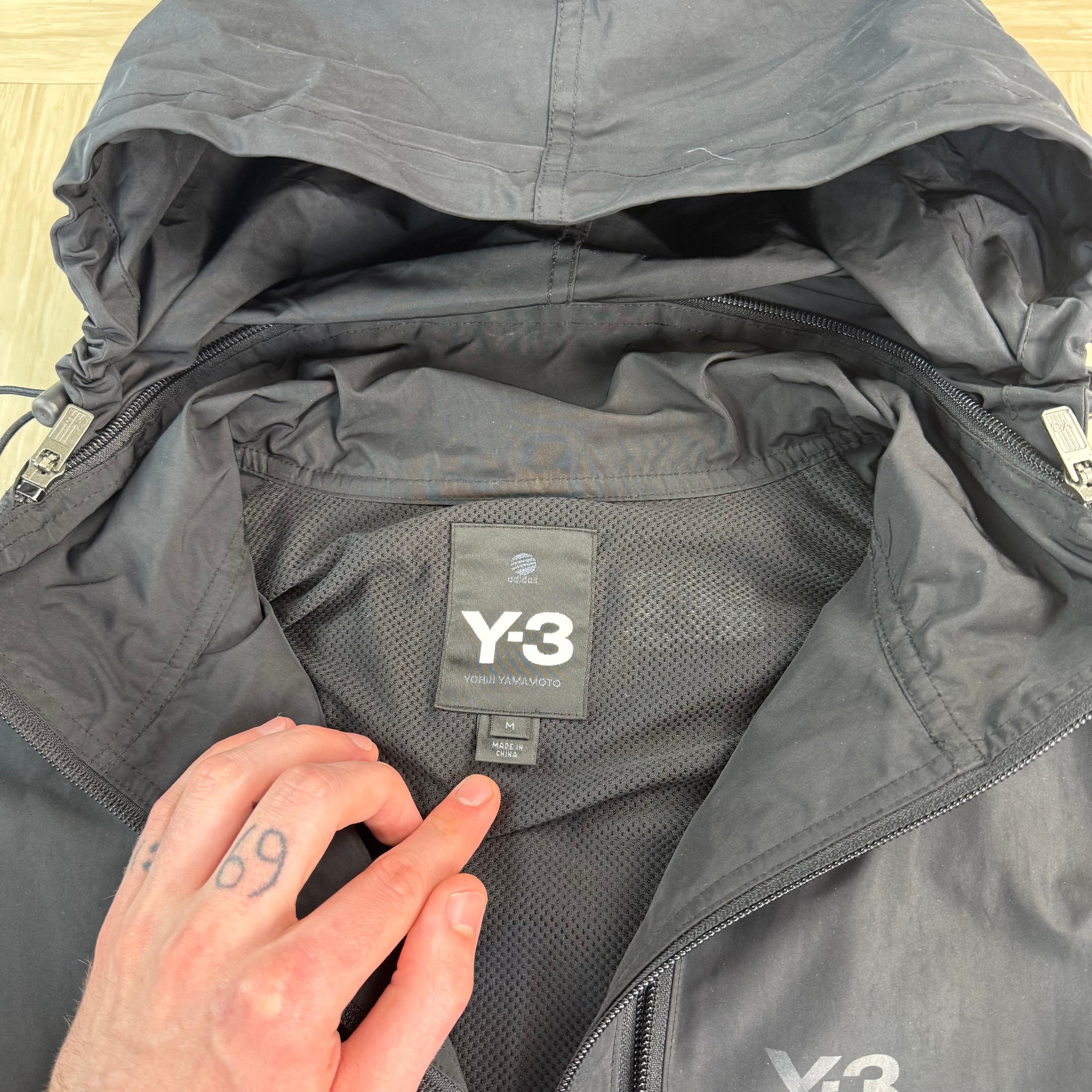 Adidas x Yohji Yamamoto sample 2000's technical hidden pocket Y3 jacket (M)