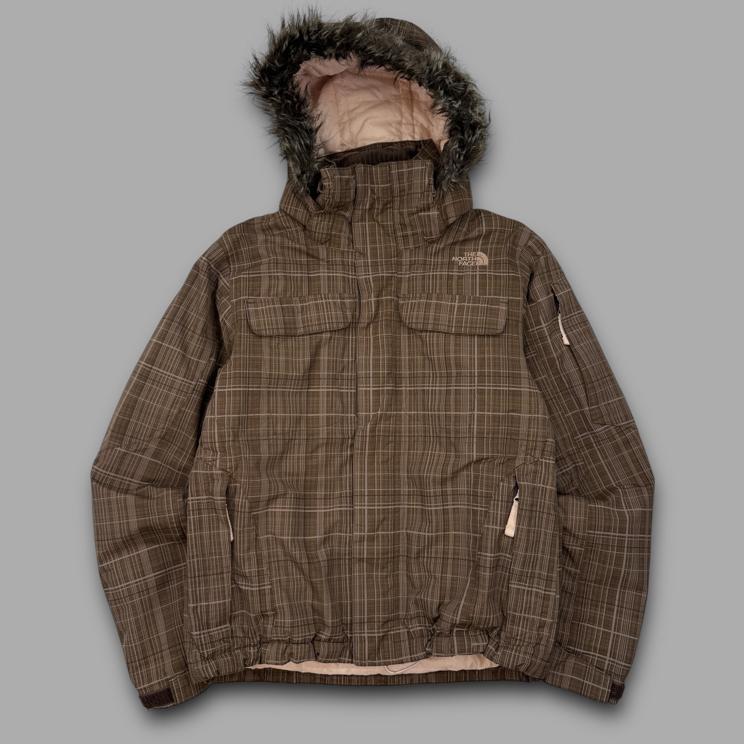 The north face 2007 technical vented plaid softshell ski jacket (XS)
