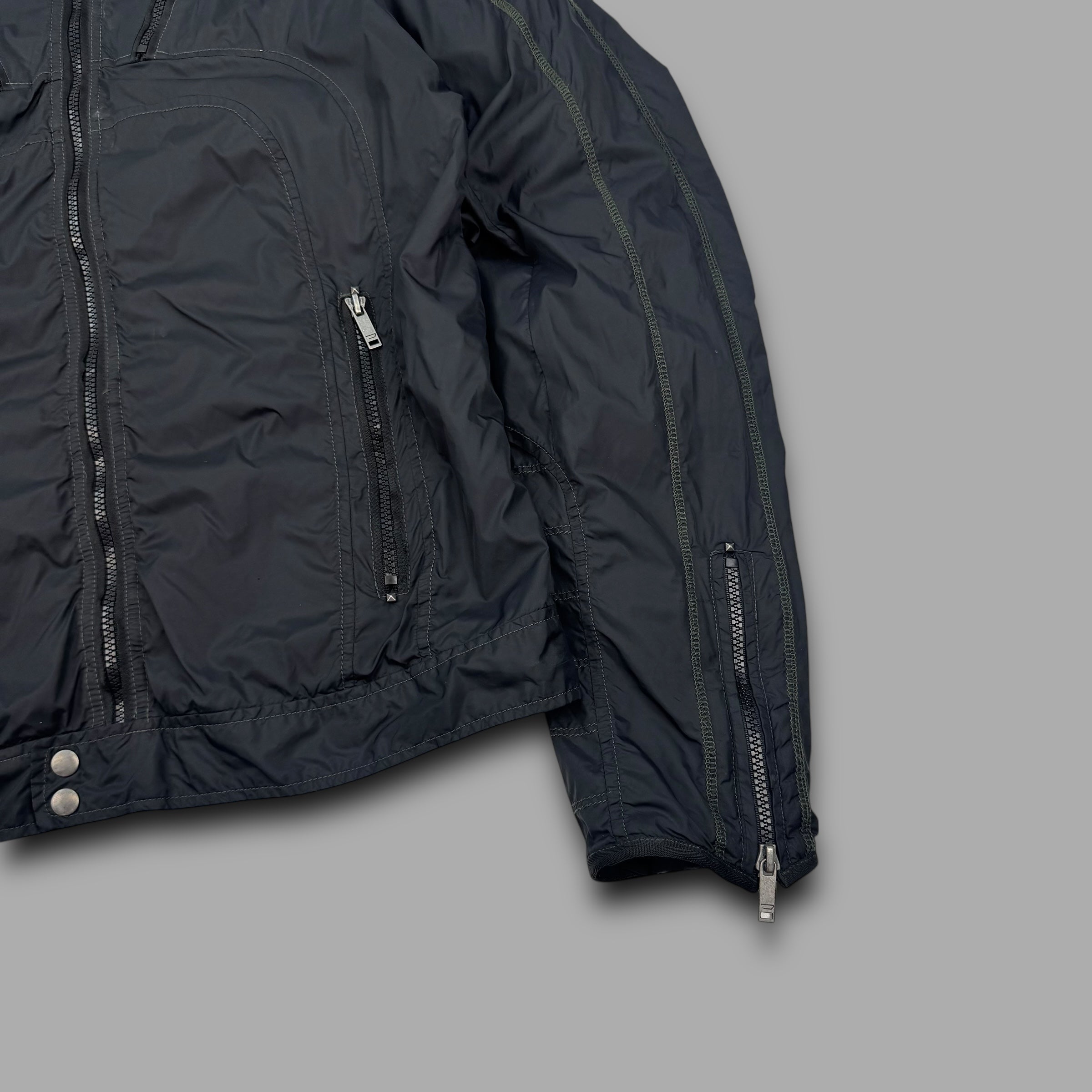 Diesel 2000's technical nylon contrast stitch lightweight jacket (L)