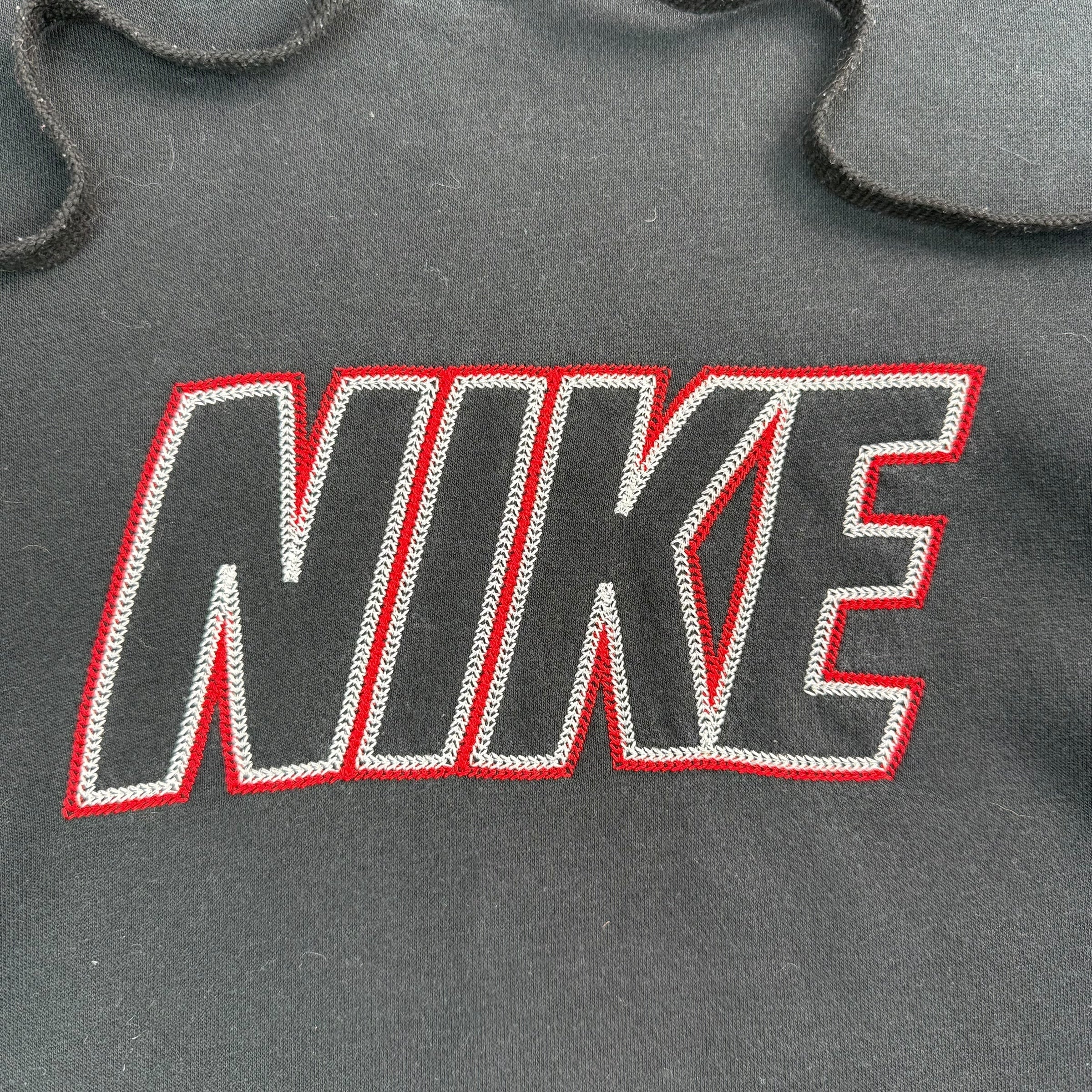 Nike 2000's spellout embroidered club hoodie (S)